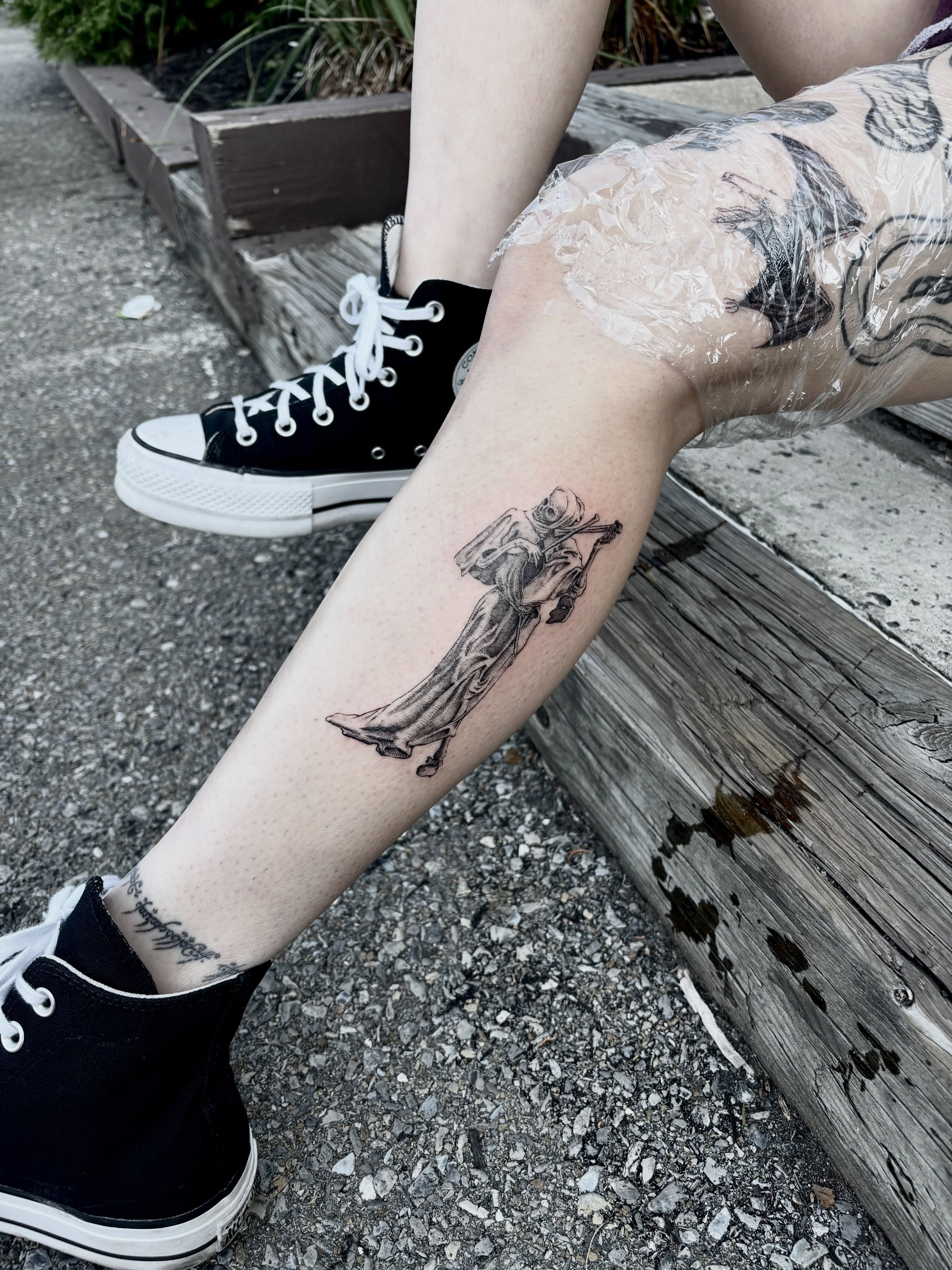 Tattoo by @cold.feet.ttt β black_and_grey