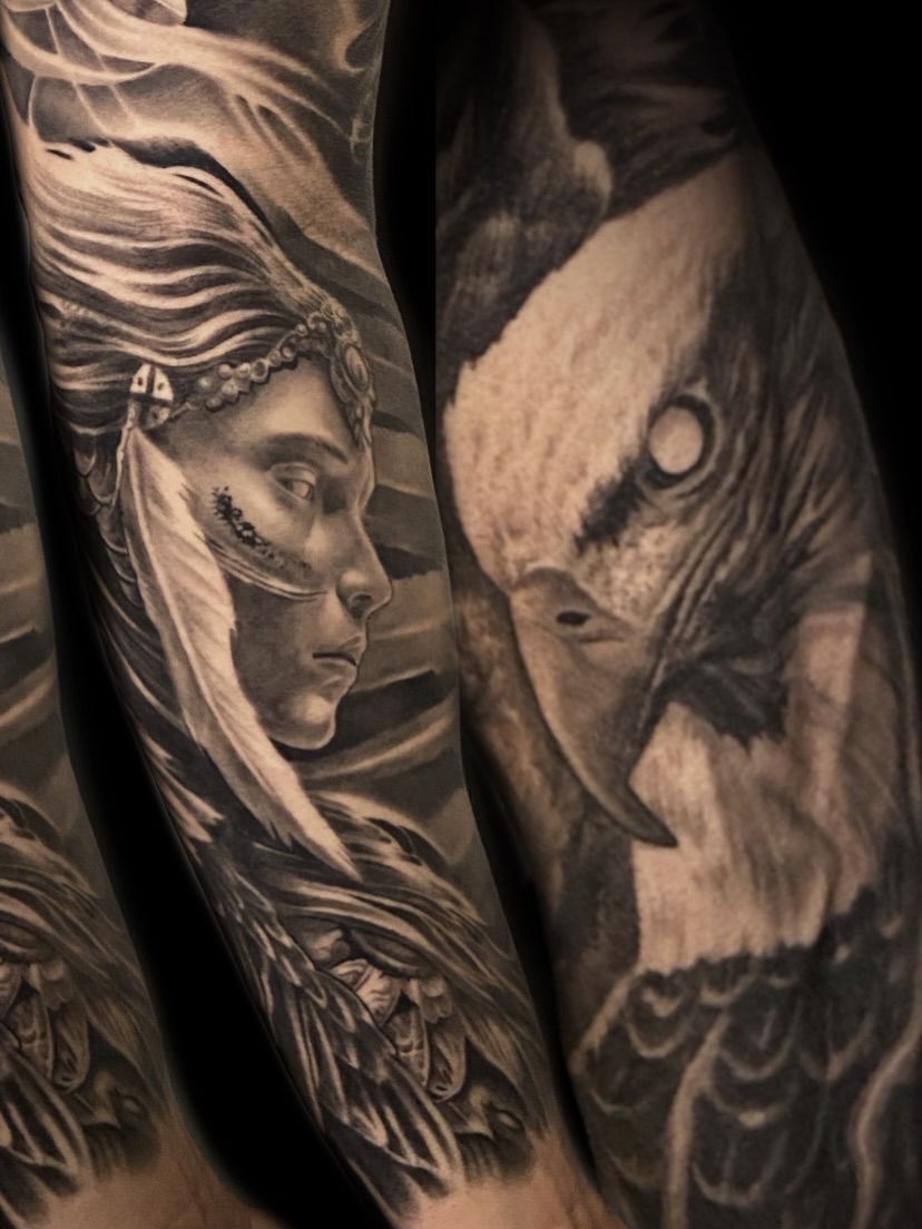 Tattoo by @davenazgul β realism, black_and_grey