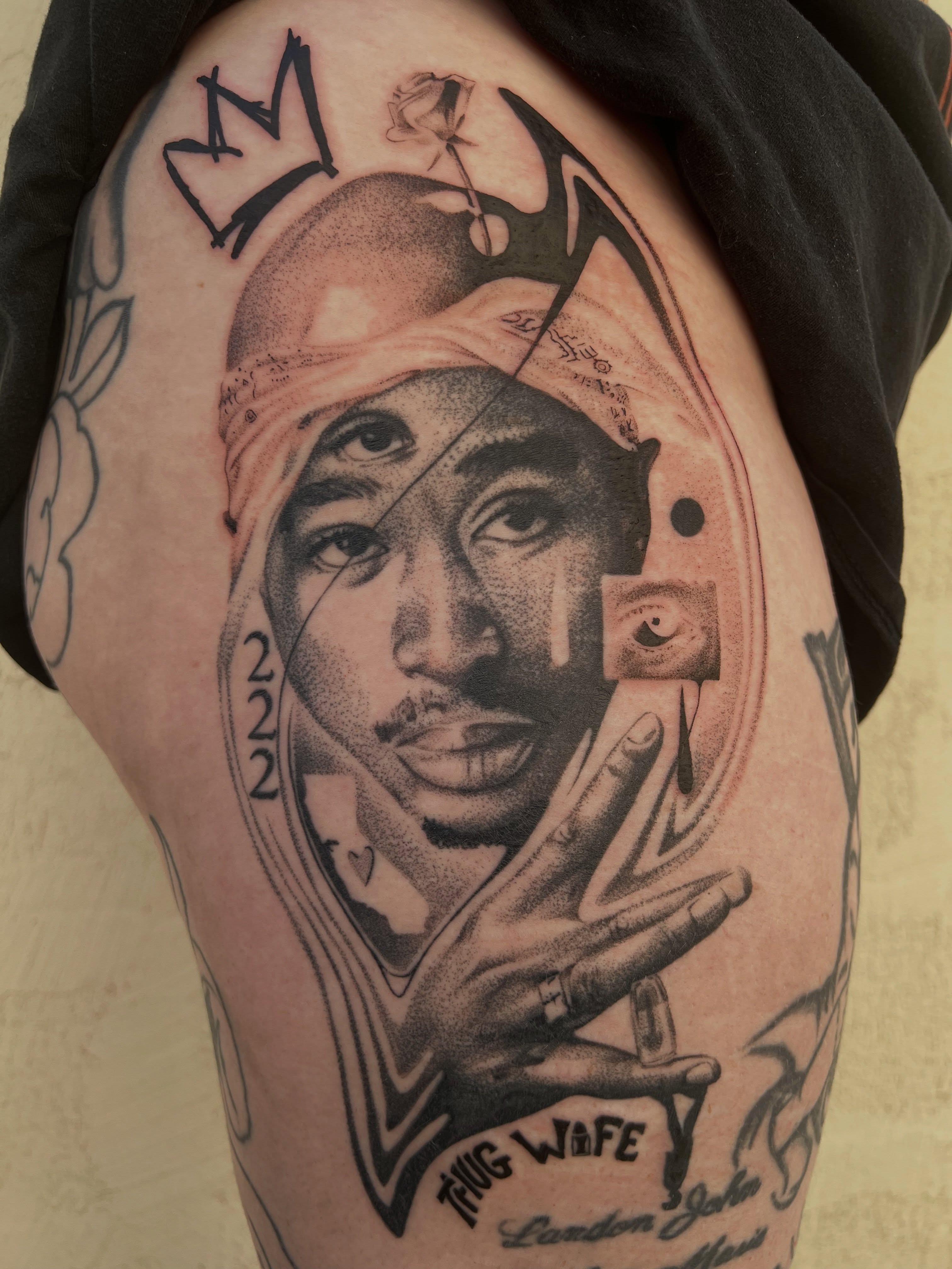 Tattoo by @smokesart — realism, dotwork