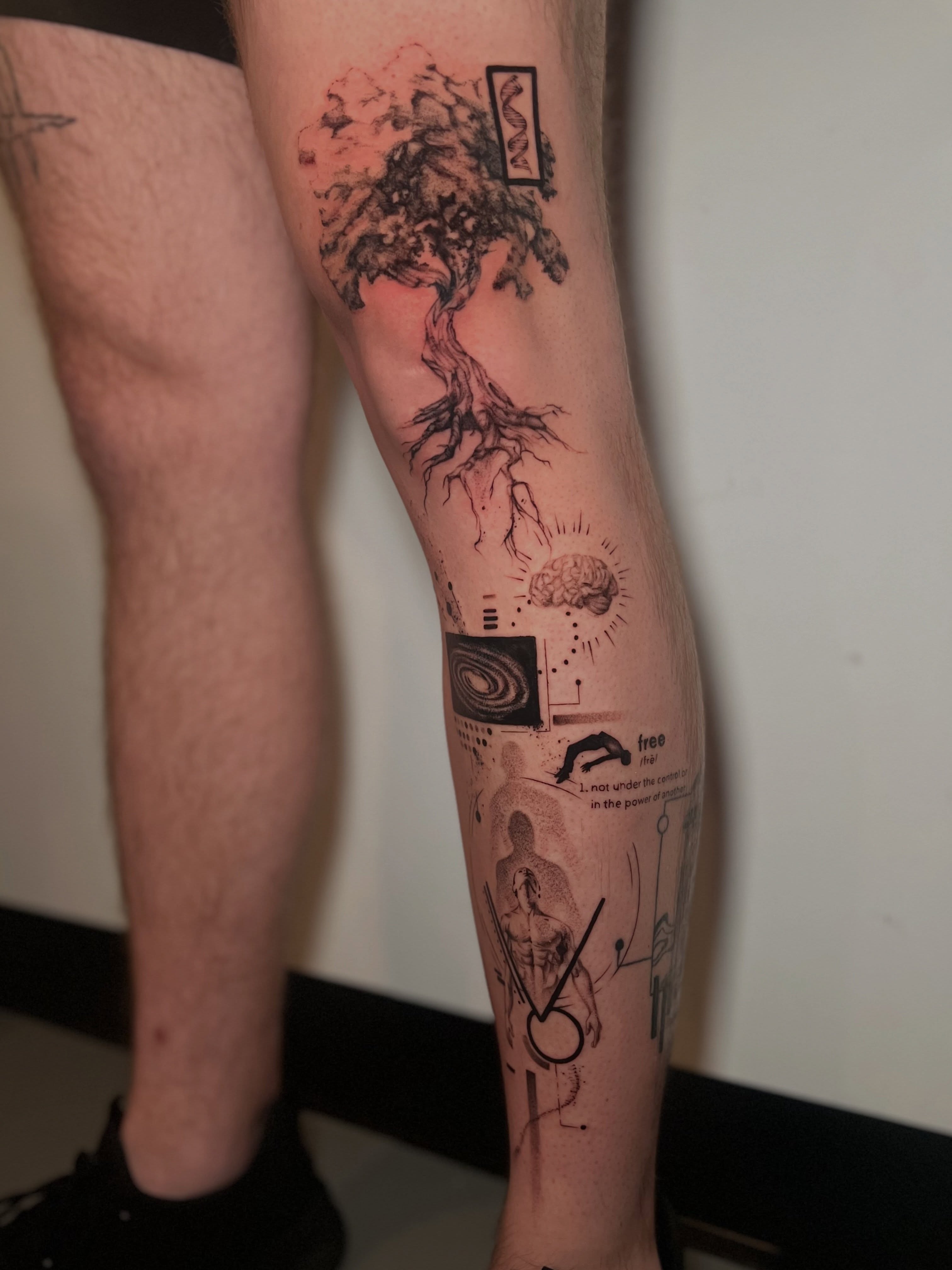 Tattoo by @smokesart — dotwork, geometric