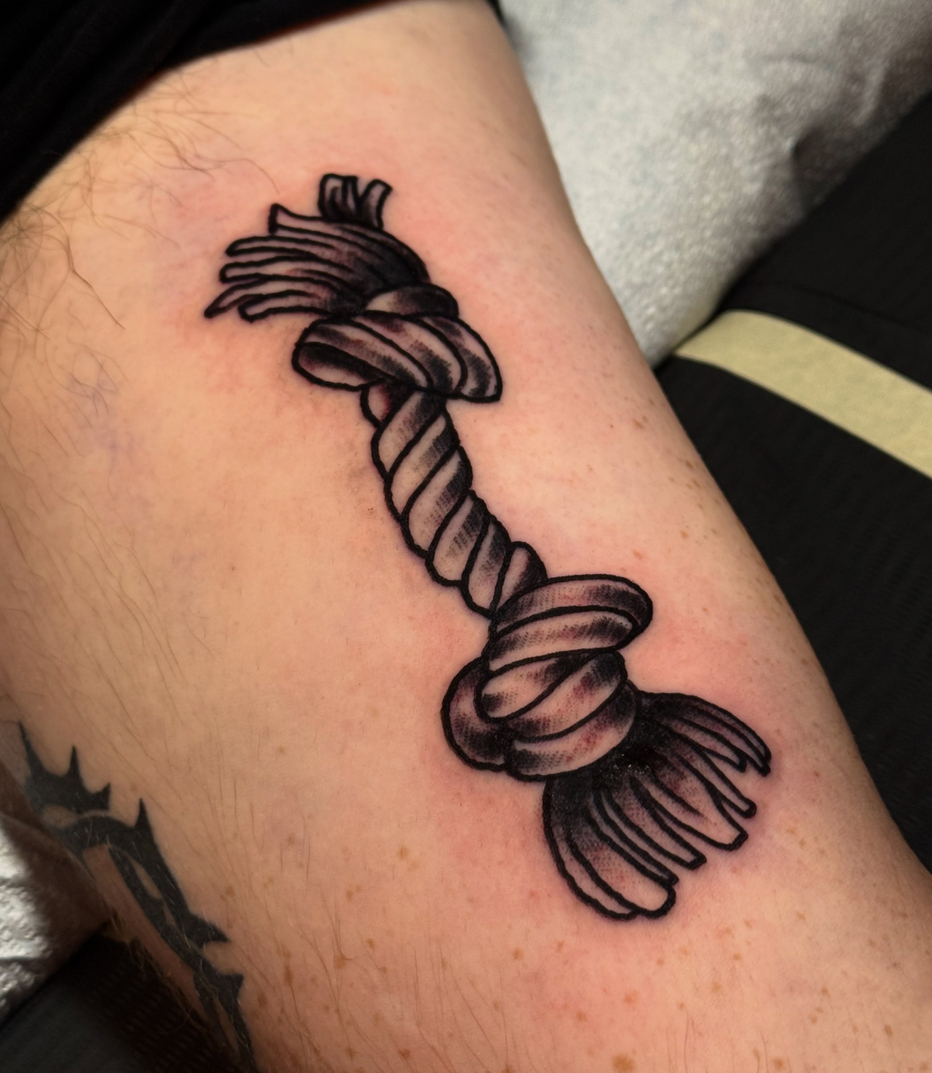 Tattoo by @lindsayloutat2 — black_and_grey