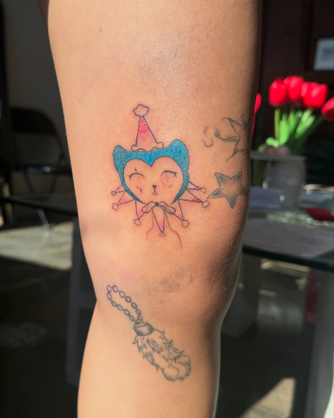 Heart with cat ears new school tattoo on the forearm by nova ♡ˎˊ˗ tattoo apprentice
