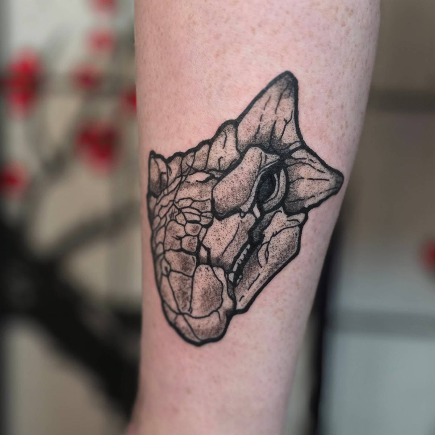 Tattoo by @yogiweebtatts — dotwork