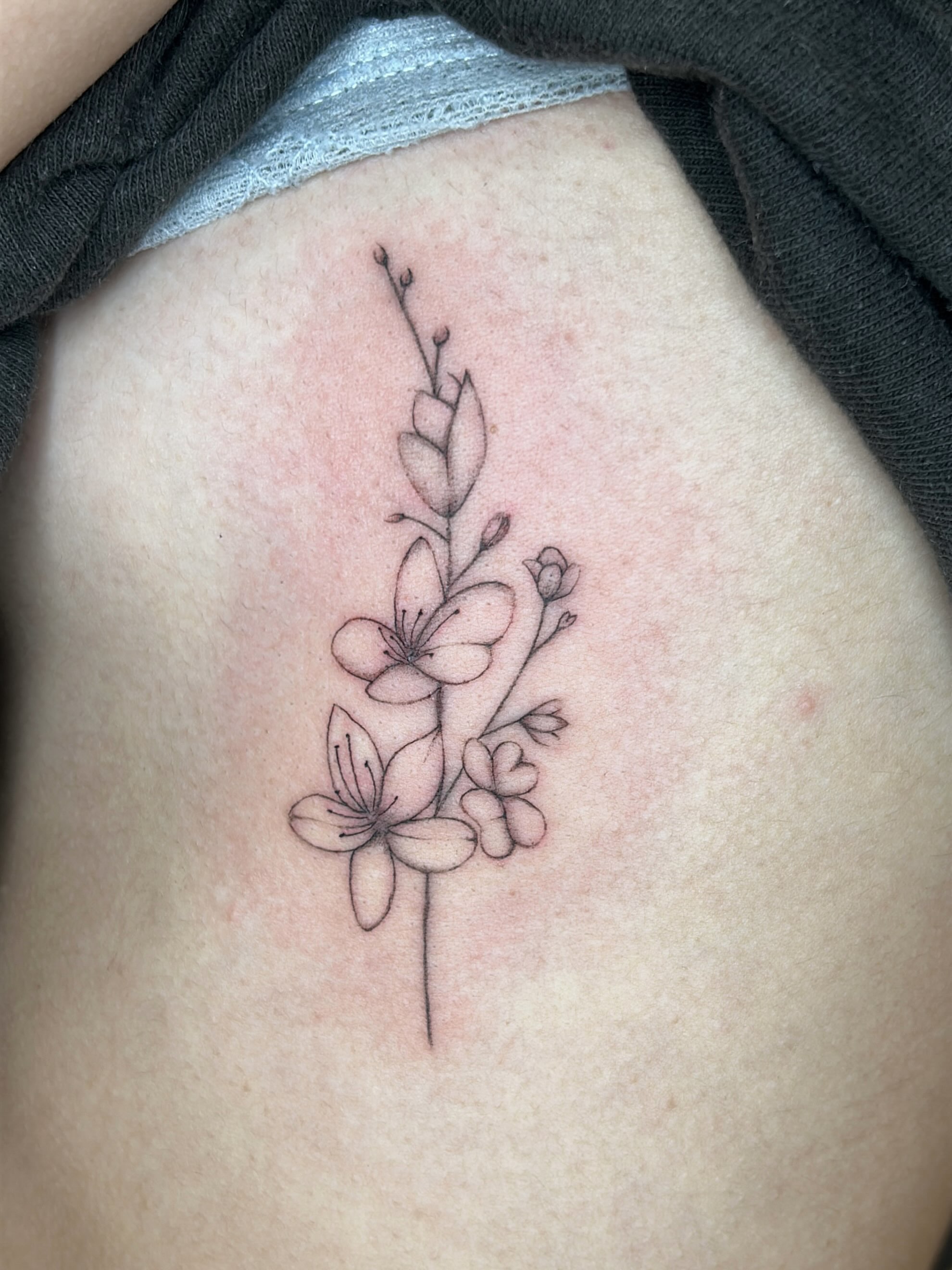 Tattoo by @tsuinami.tattoos — fine_line, black_and_grey