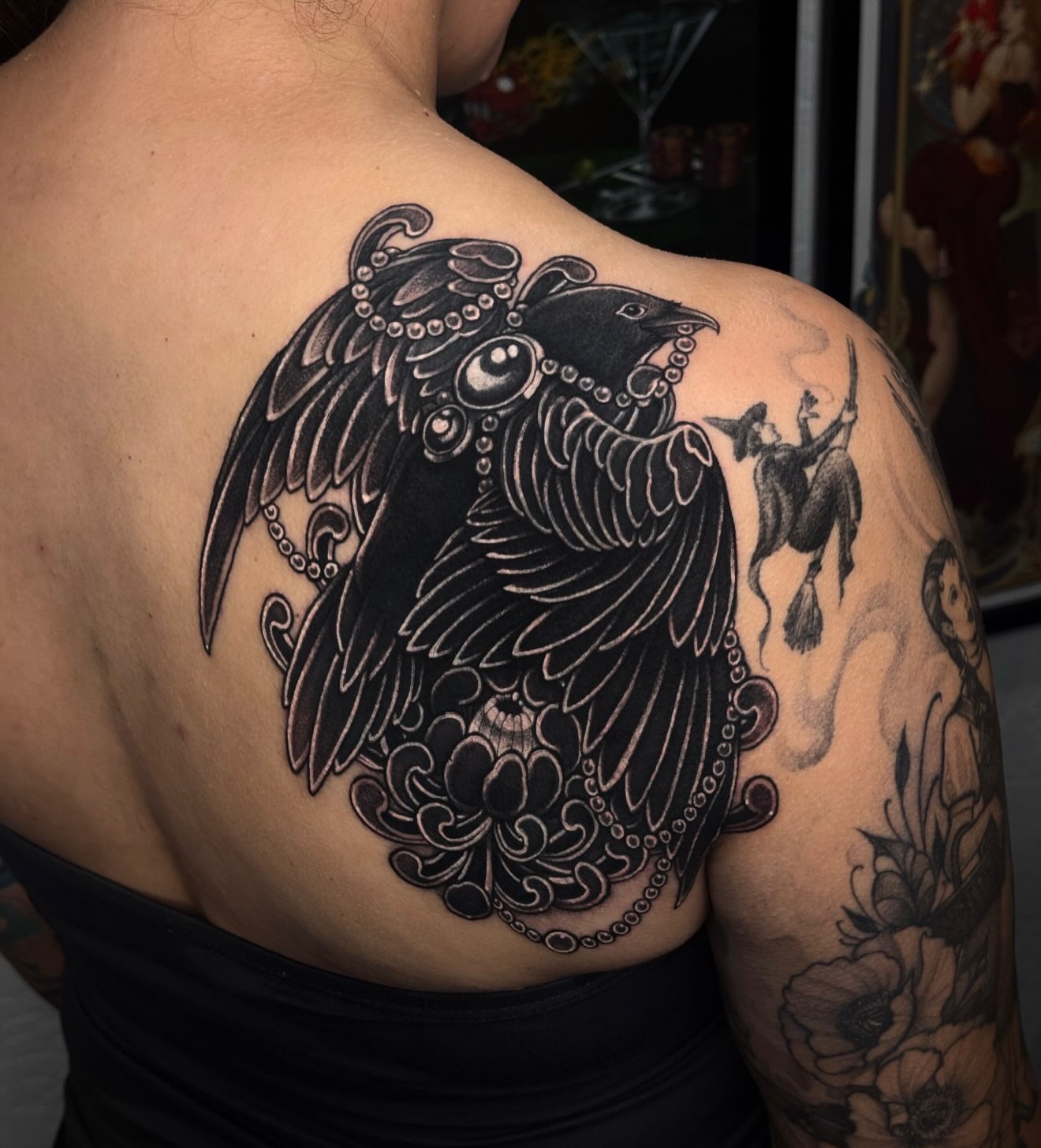 Tattoo by @kaylacancion — black_and_grey, dotwork