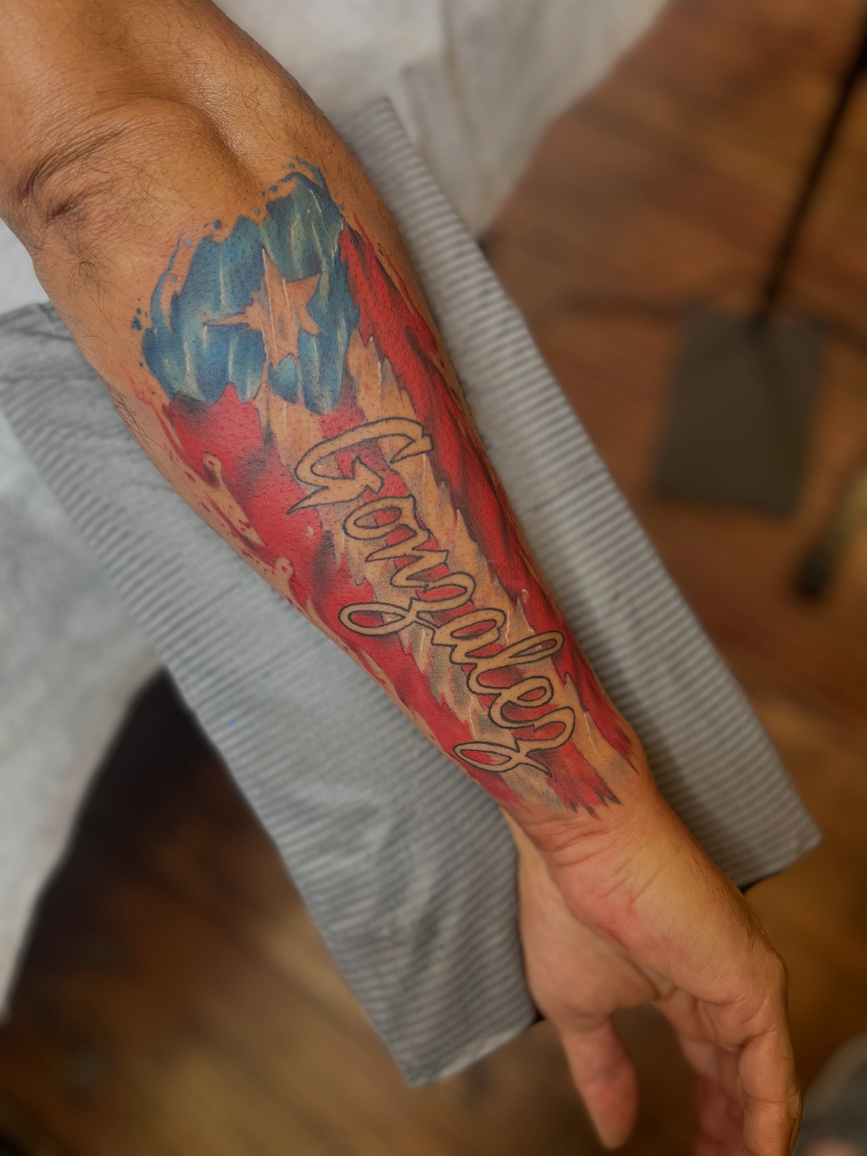 Tattoo by @fizzy_jizzles_wtc — watercolor