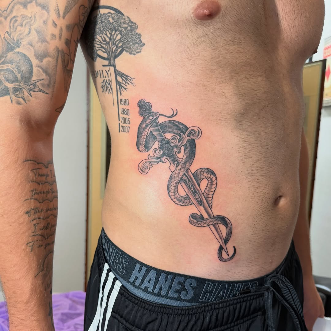 Tattoo by @tattoos_by_dustin — black_and_grey
