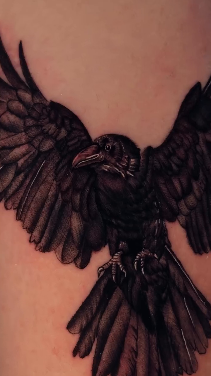 Tattoo by @astralstarink — black_and_grey, realism