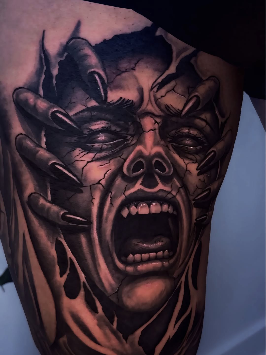 Tattoo by @echevarriatattoo — realism, dark_realism