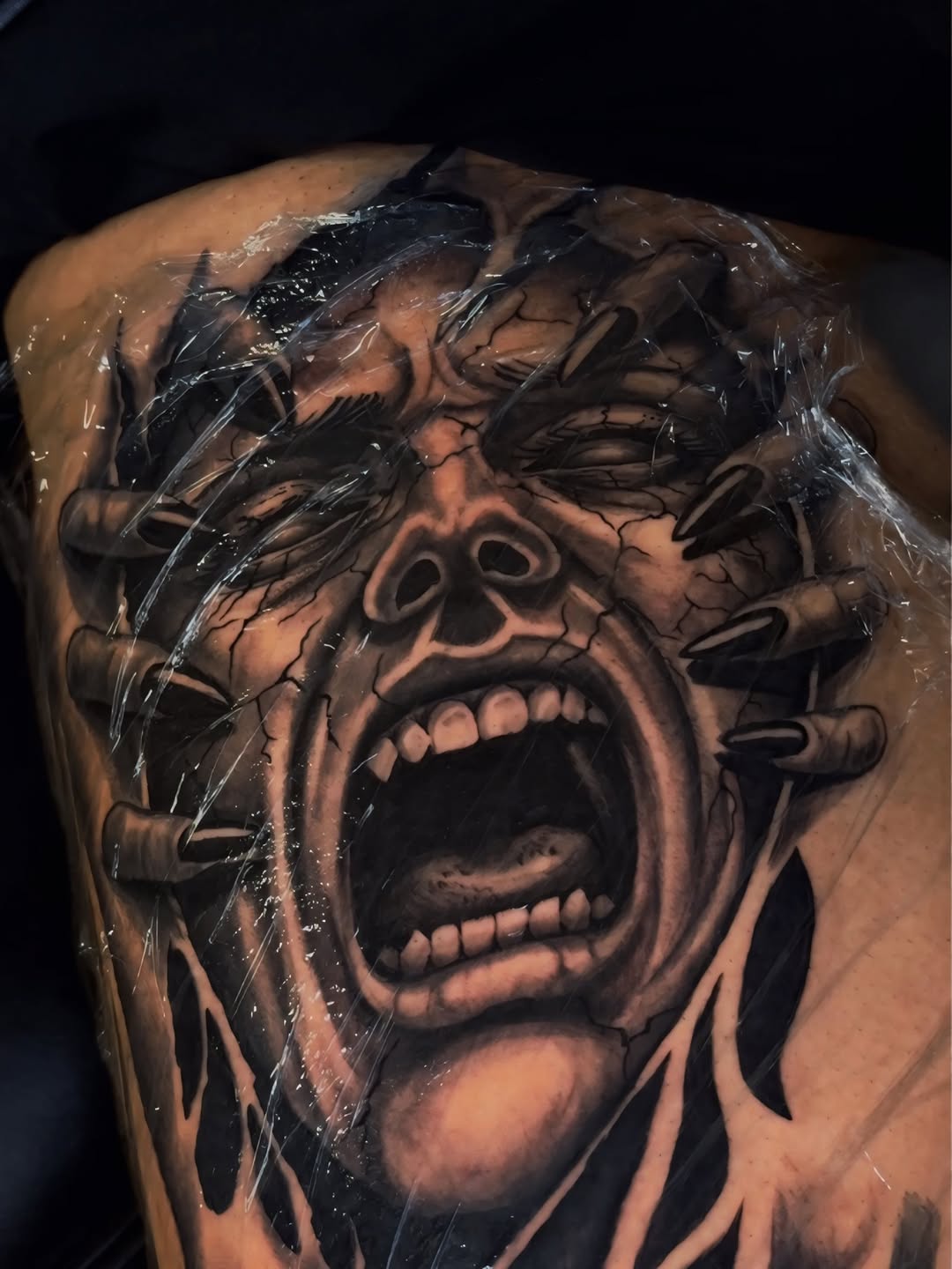 Tattoo by @echevarriatattoo — realism, dark_realism