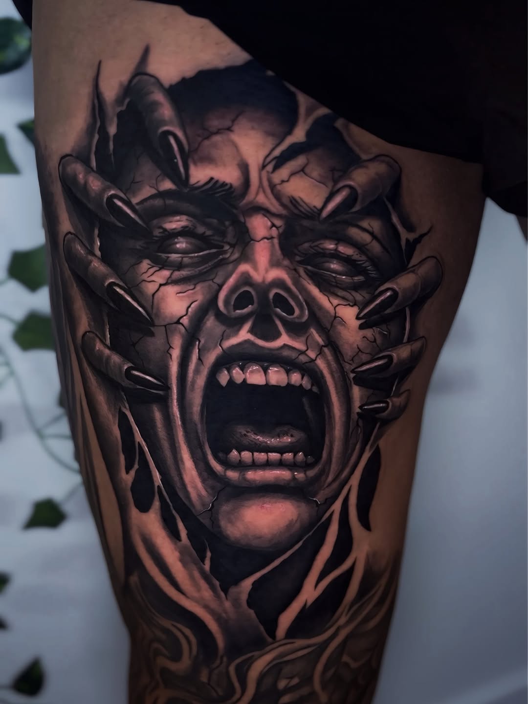 Tattoo by @echevarriatattoo — realism, dark_realism