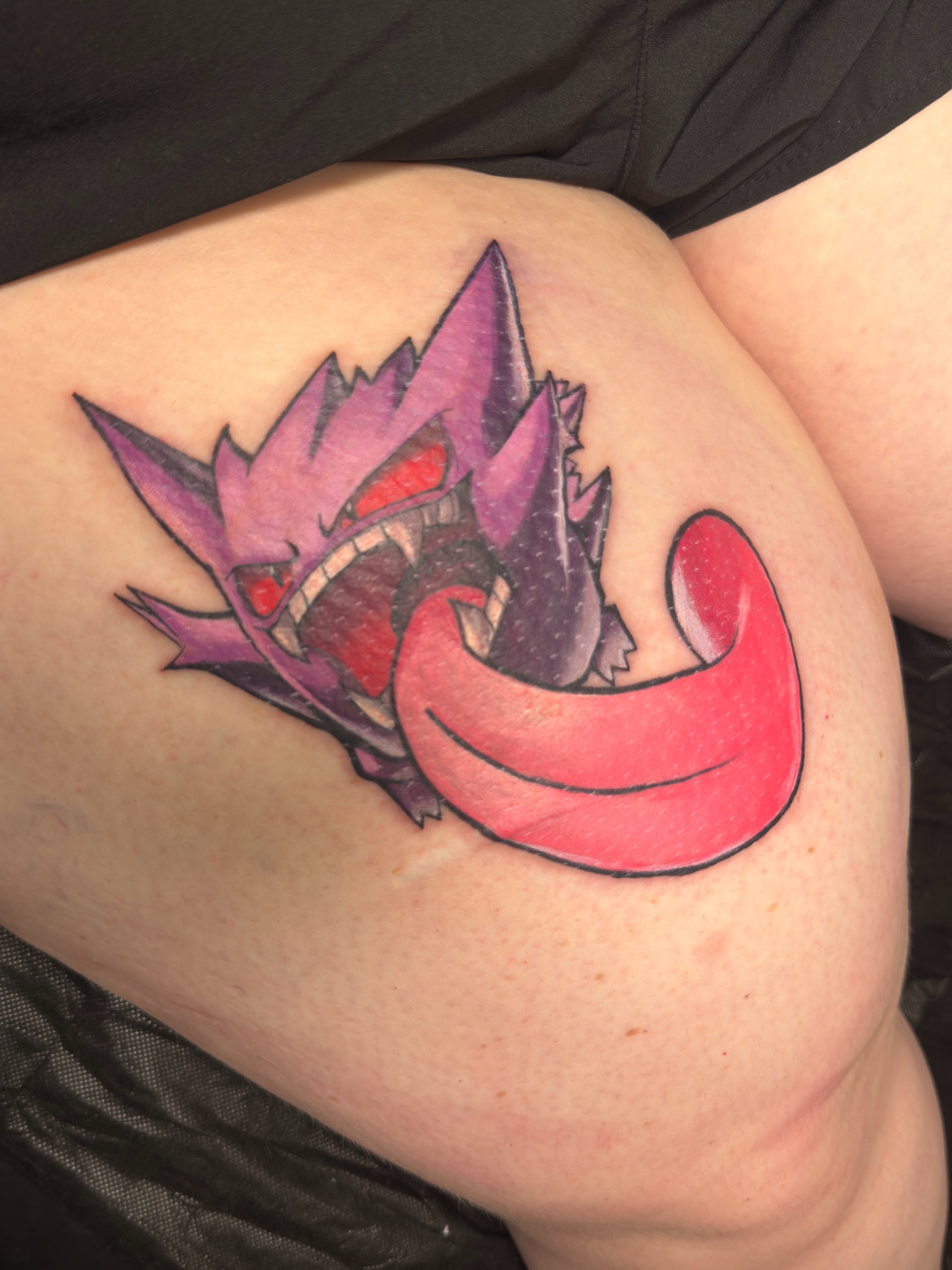 Tattoo by @mugen.xiii — dotwork, anime
