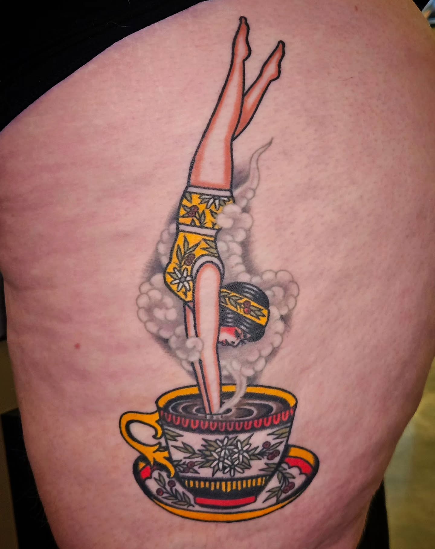 Tattoo by @mikegrasketattooart — american_traditional, surrealism