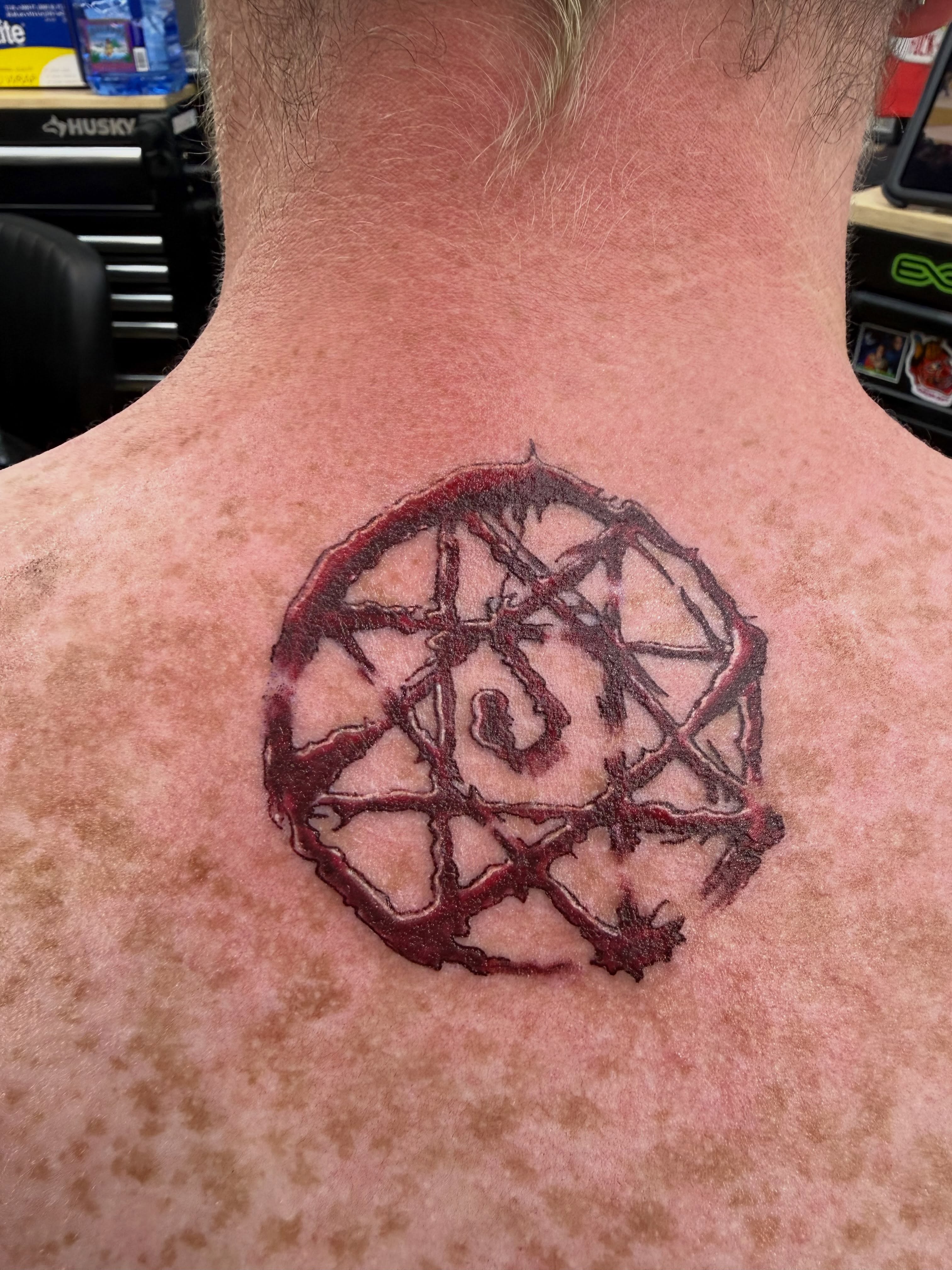 Tattoo by @thablackbradpitt — geometric