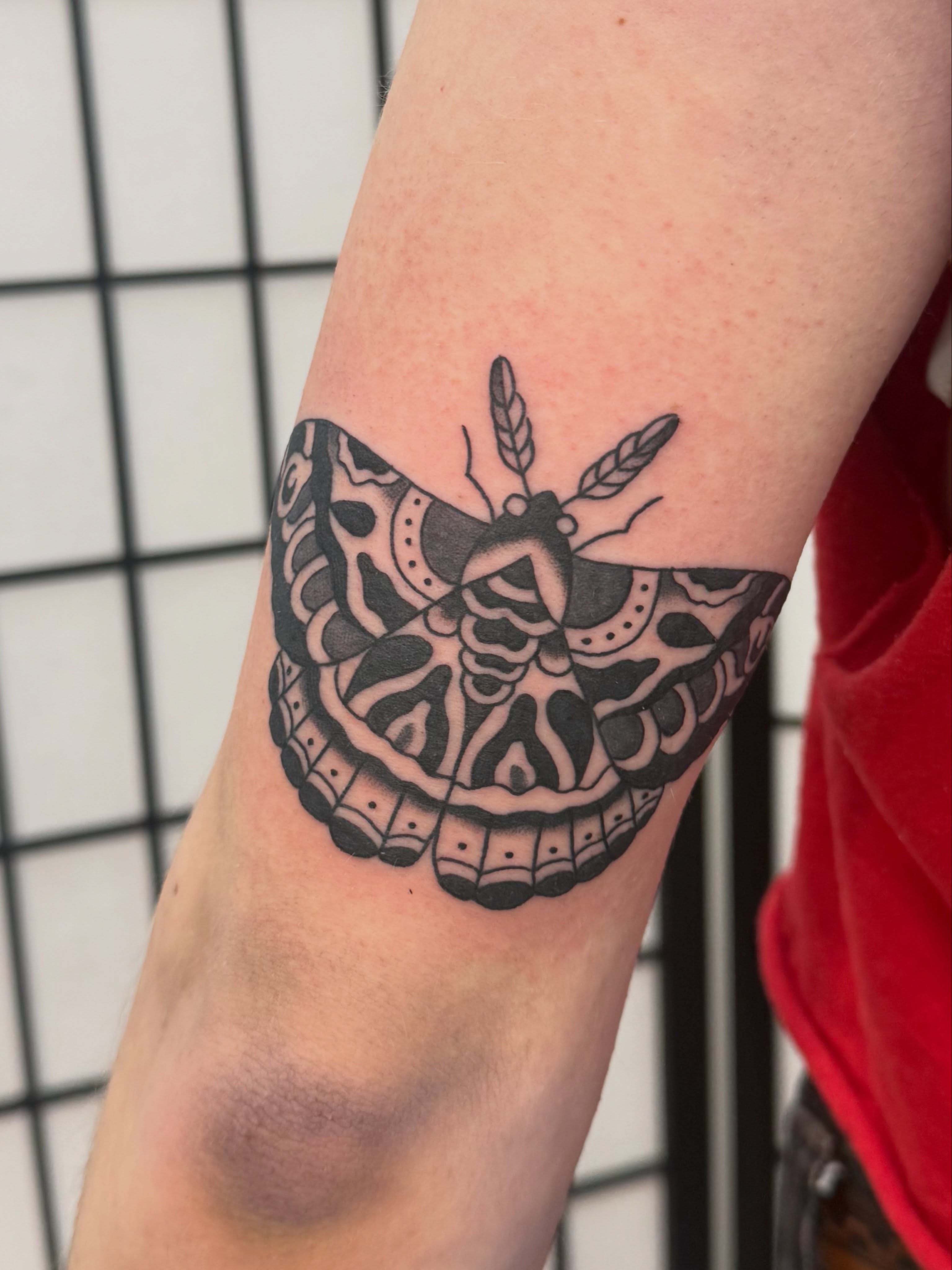 Tattoo by @blackworkboston — black_and_grey