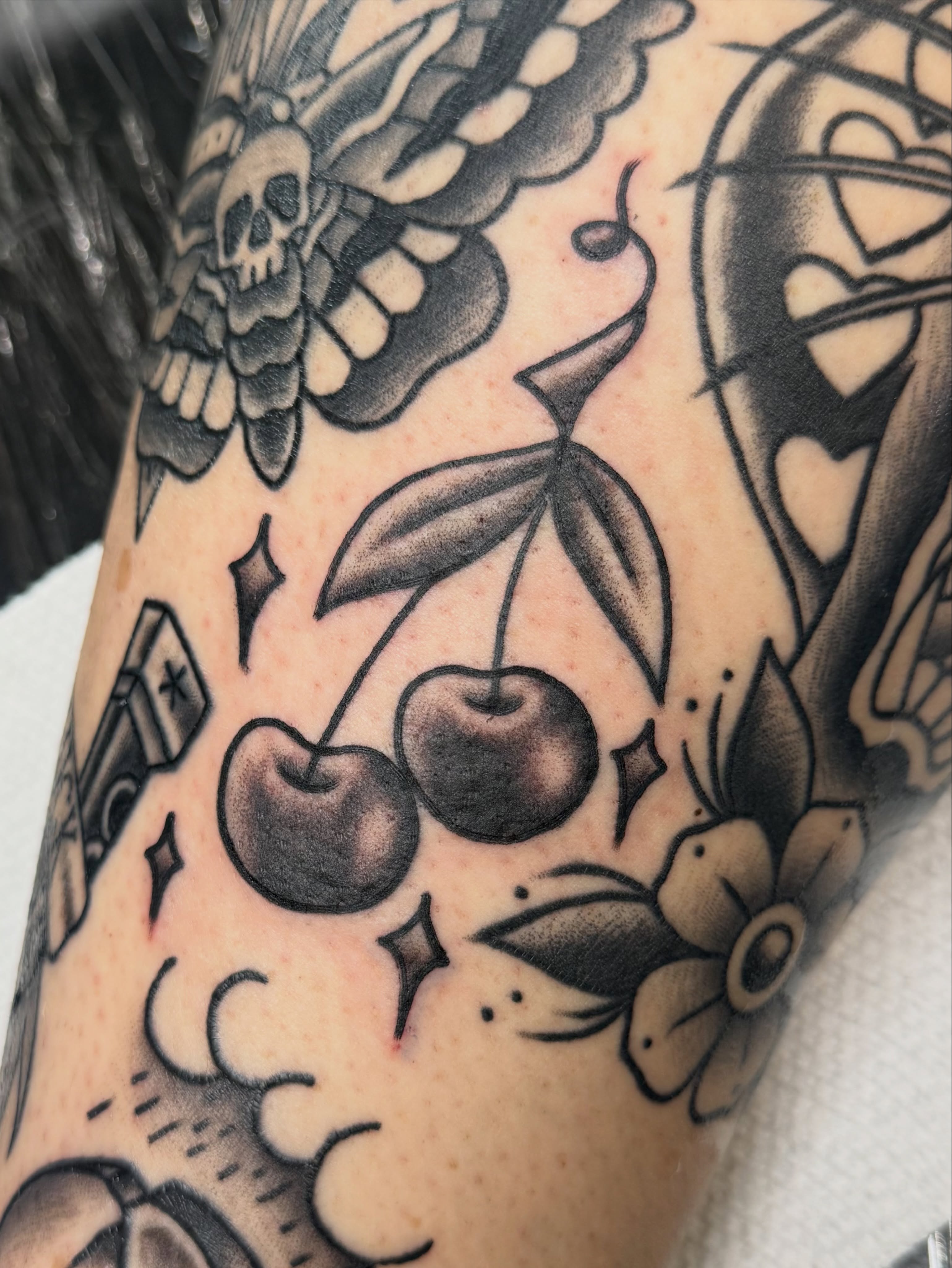 Tattoo by @logansightart — american_traditional, black_and_grey