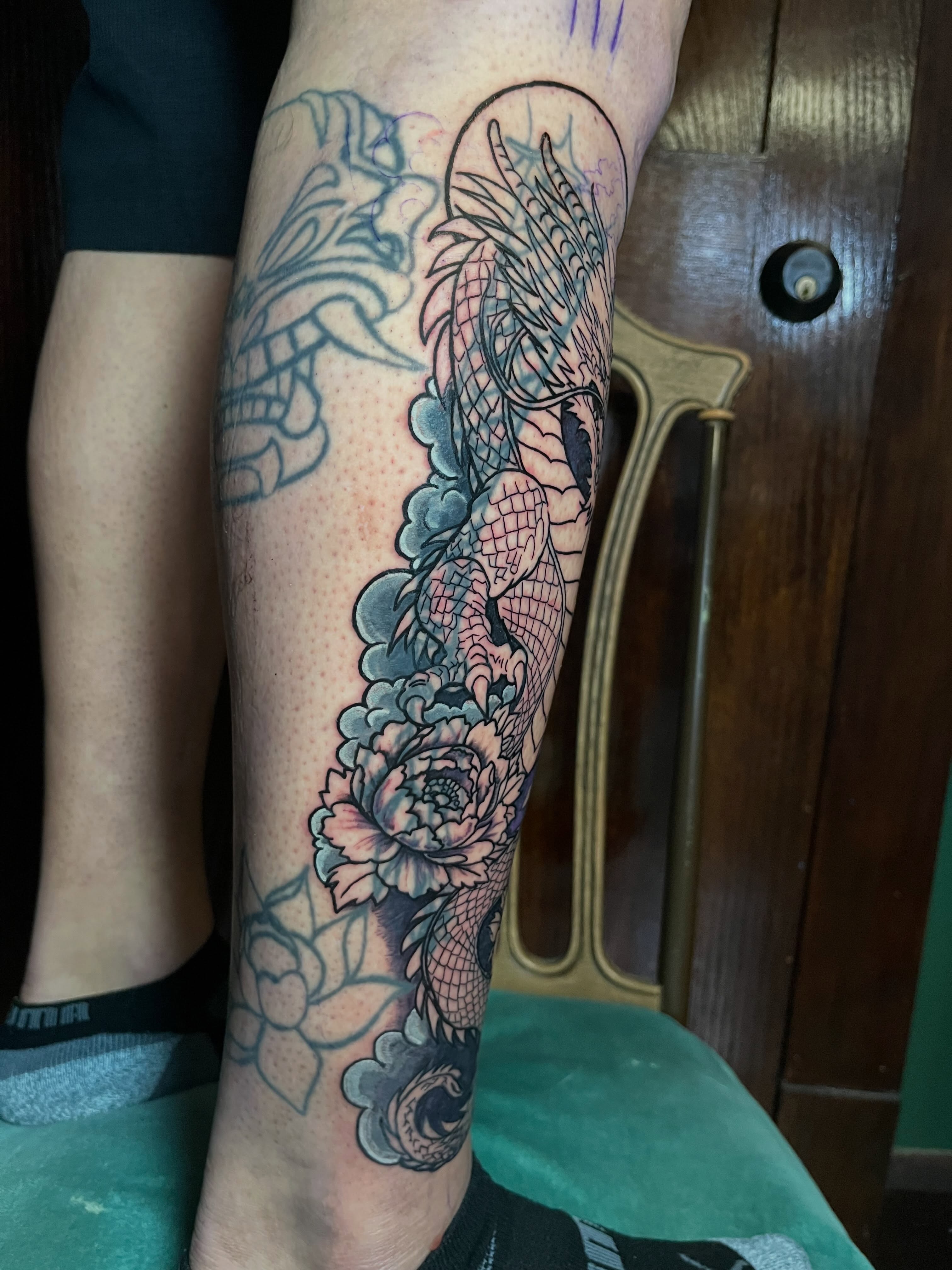 Tattoo by @inkbylennypaul — american_traditional, dotwork