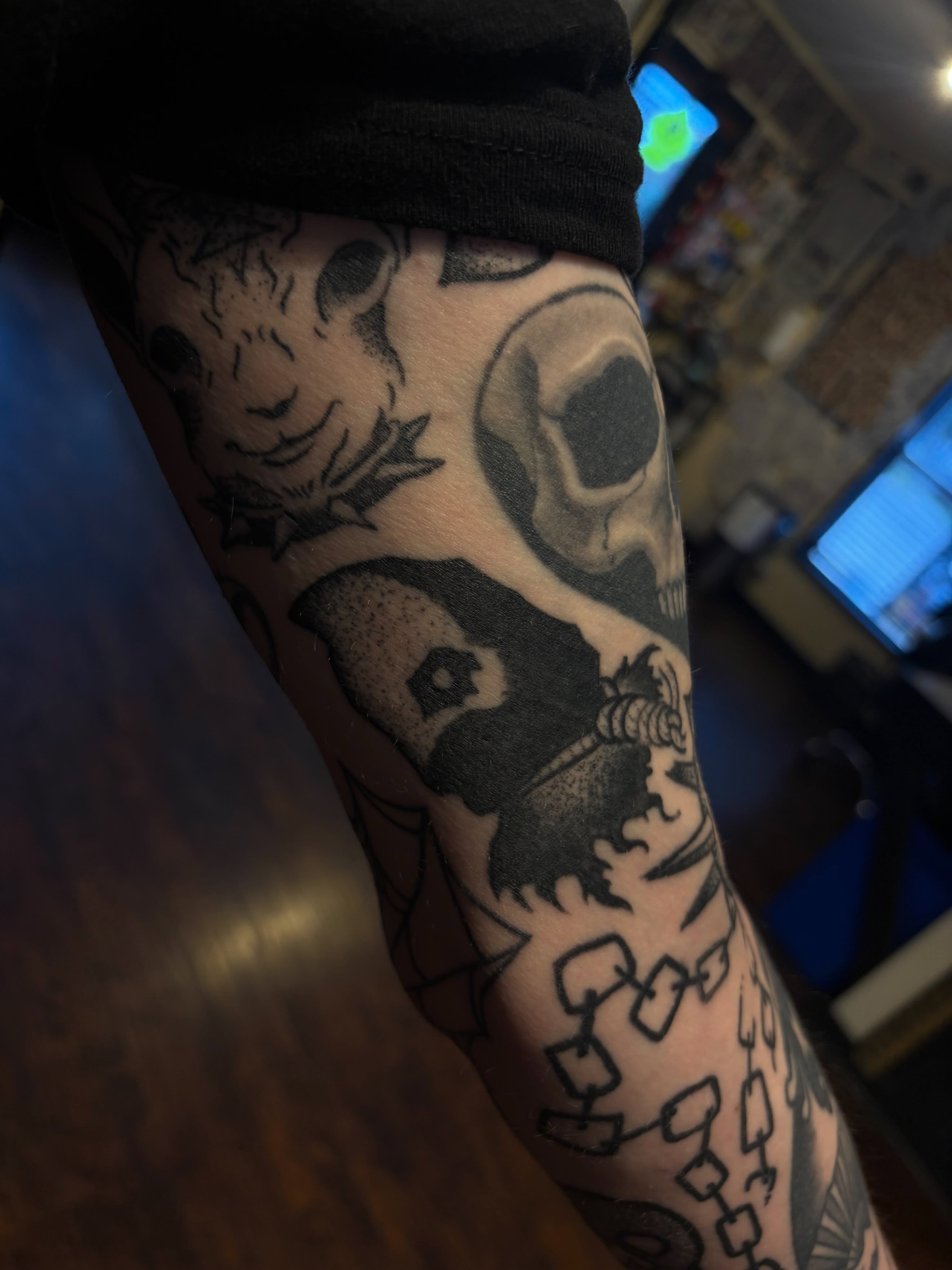 Tattoo by @the.sprouler โ black_and_grey