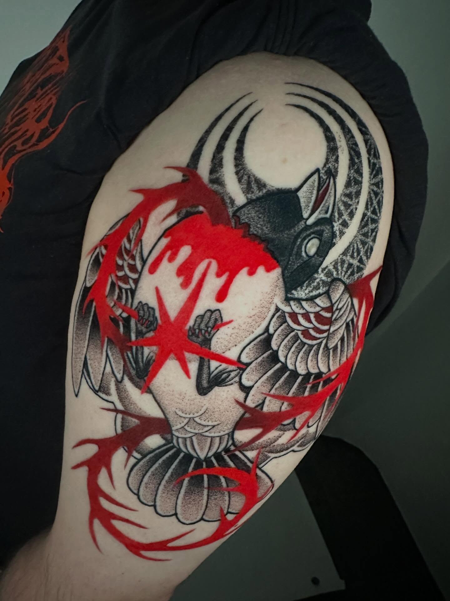 Tattoo by @willdotattoos — american_traditional, dotwork
