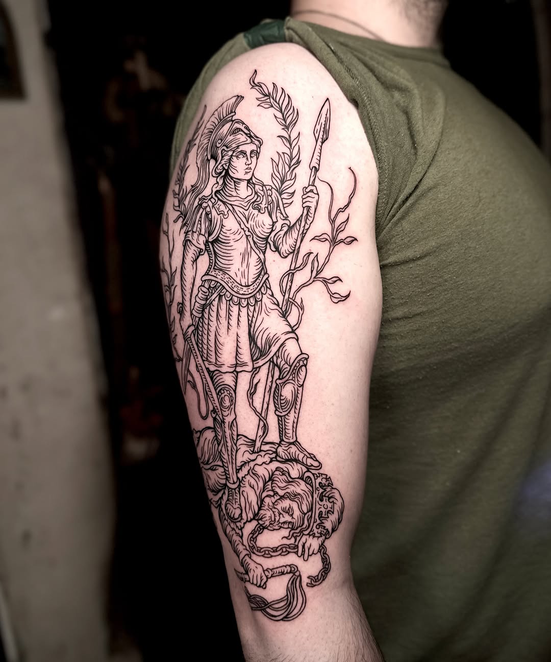 Tattoo by @sashawoland β illustrative, black_and_grey