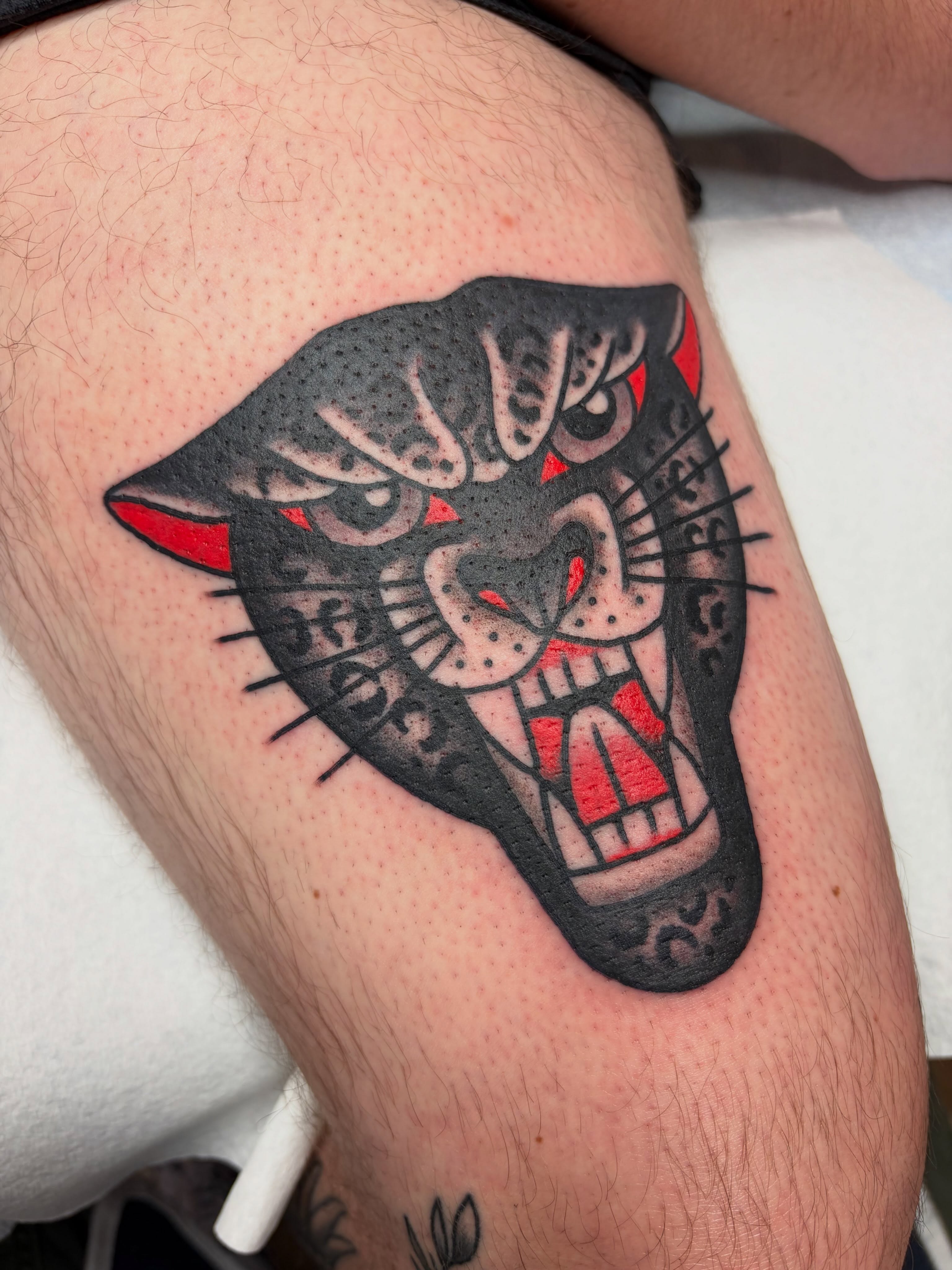 Tattoo by @claytontattooer — american_traditional, dotwork
