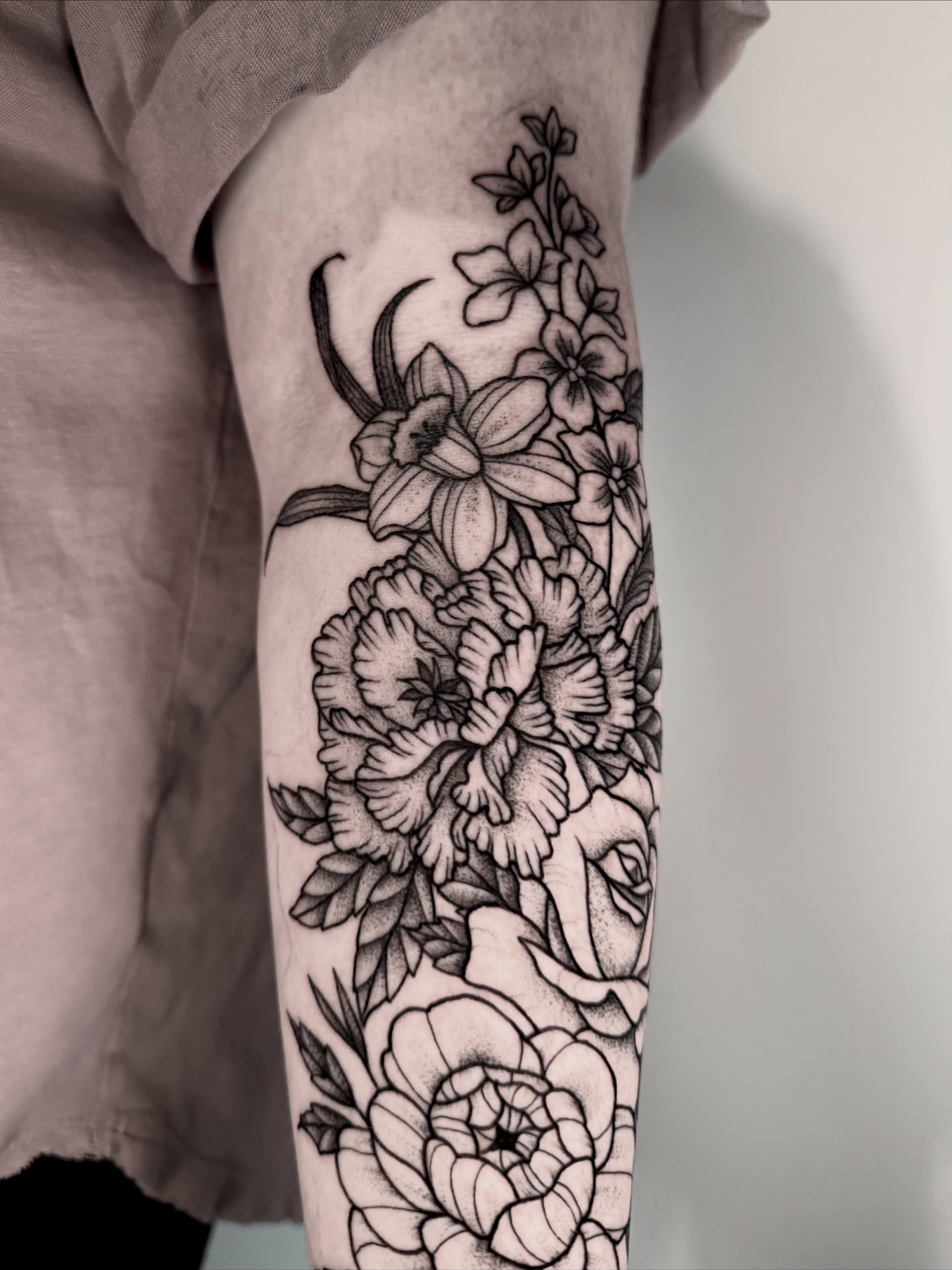 Tattoo by @katepenntattoos โ black_and_grey