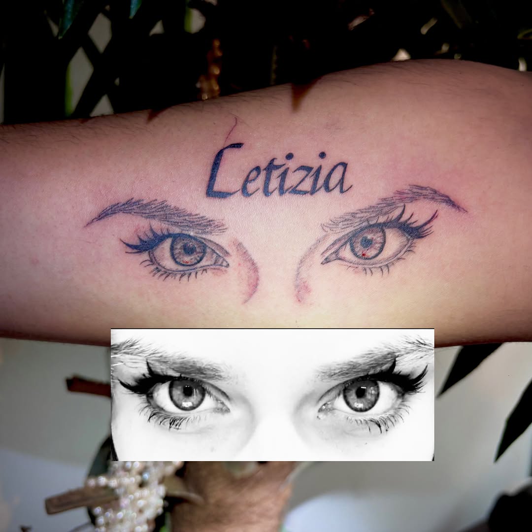 Eyes realism tattoo on the forearm by Tessahwessah 🧞‍♀️