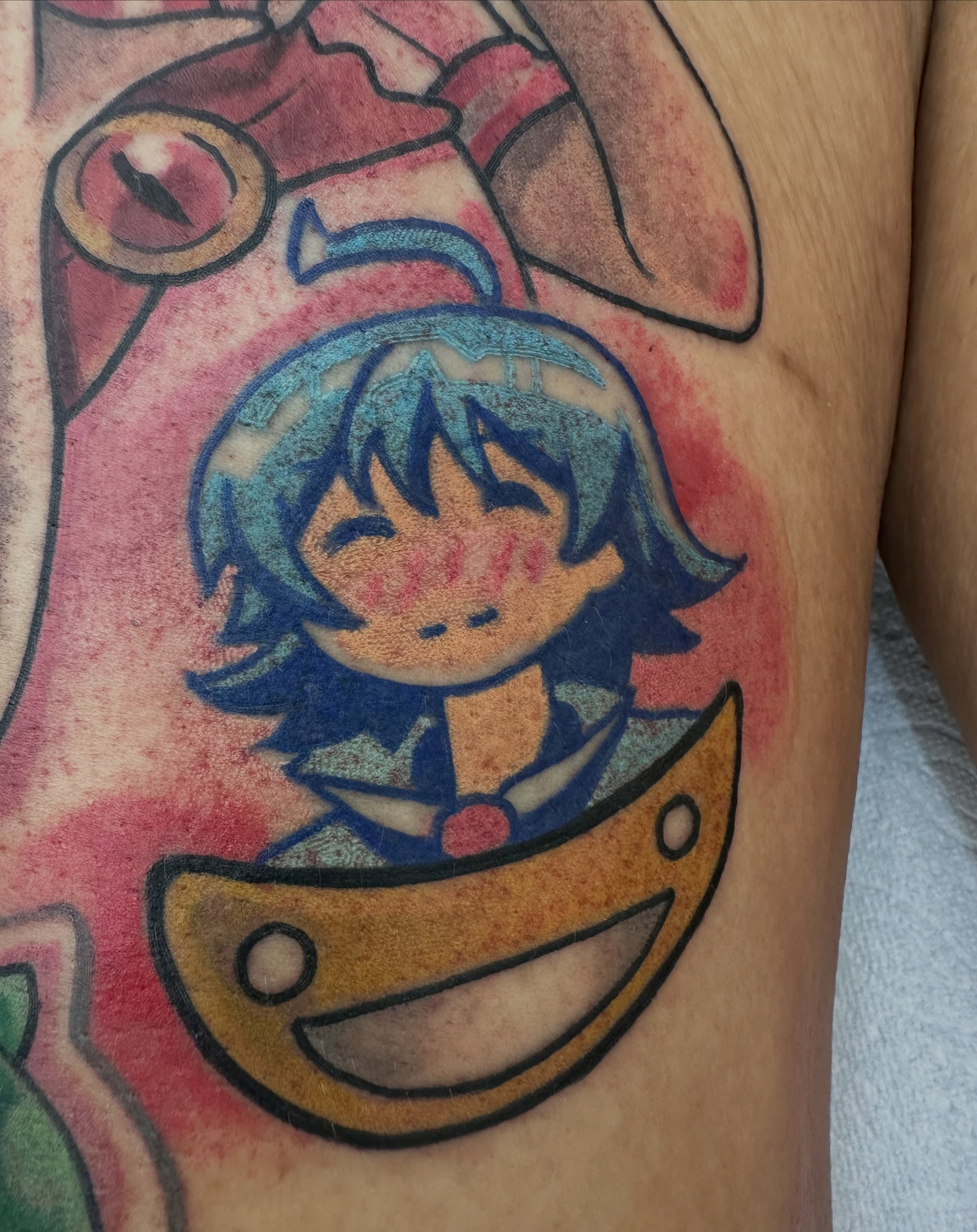 Anime character anime tattoo on the forearm by mychaela ๐ฑ