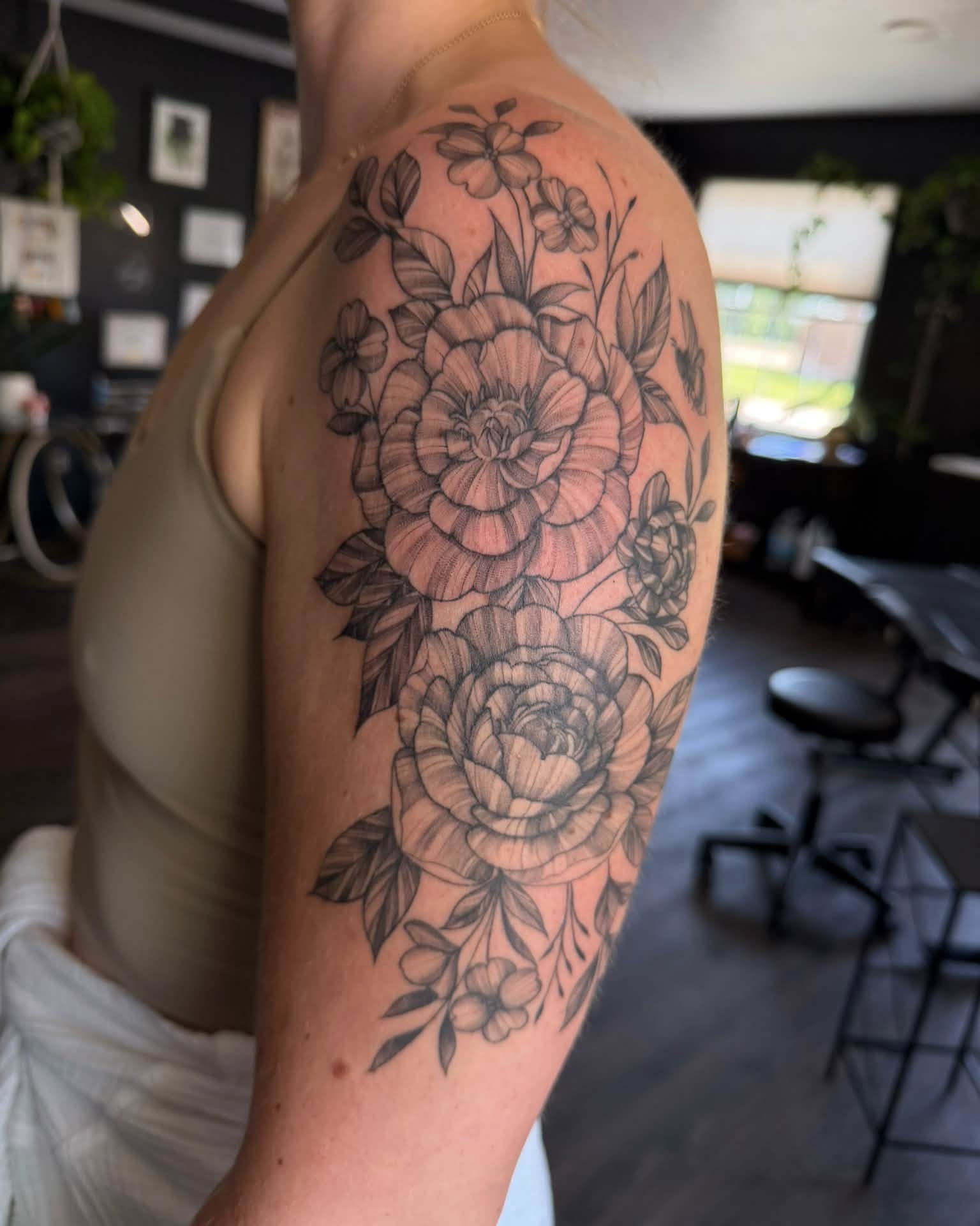 Tattoo by @flora_and_fauna_tattoos — black_and_grey