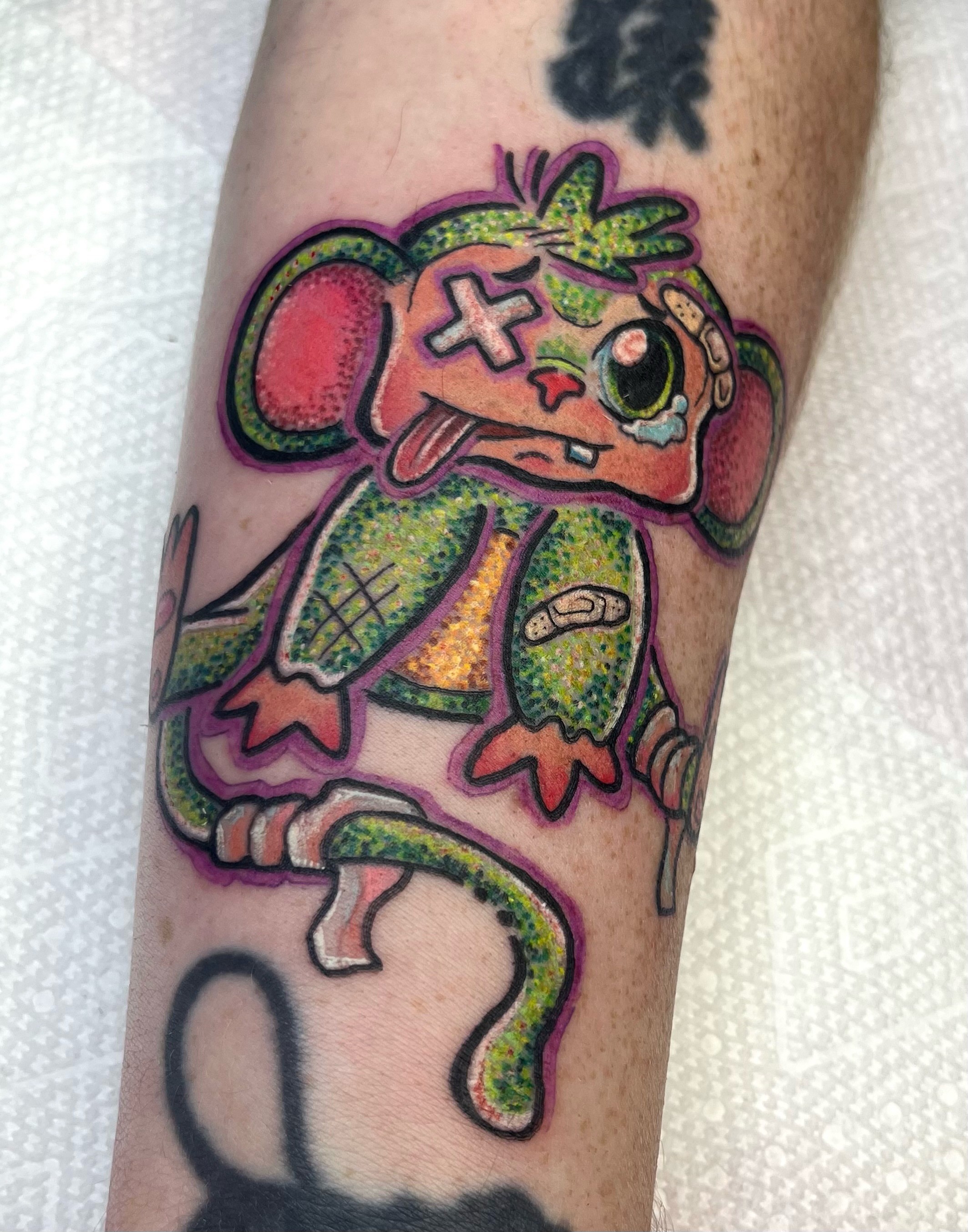 Tattoo by @oliveoiltattoos โ new_school, illustrative