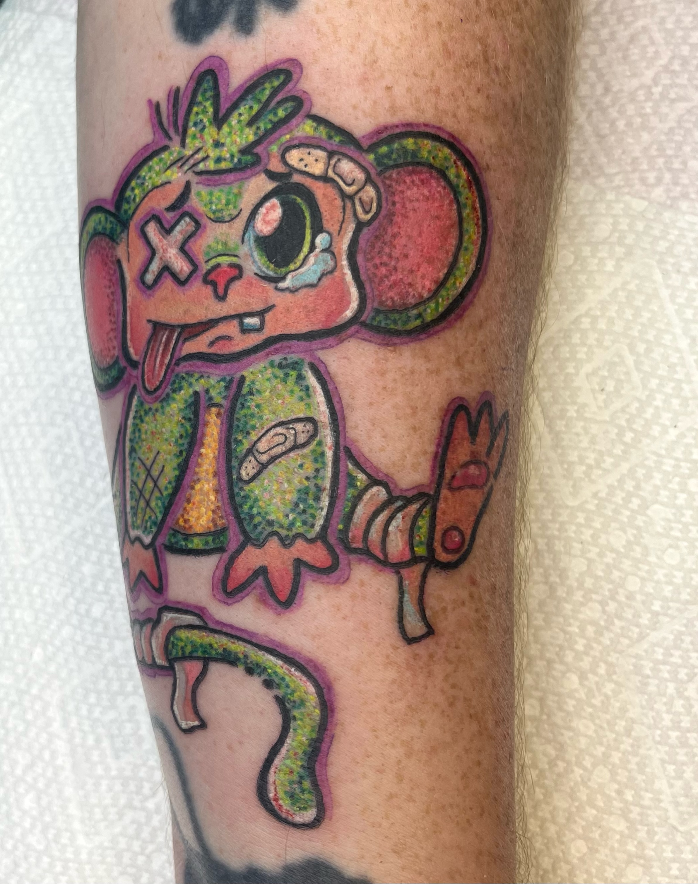 Mouse dotwork tattoo on the forearm by ๐โจOlive ๐น๐