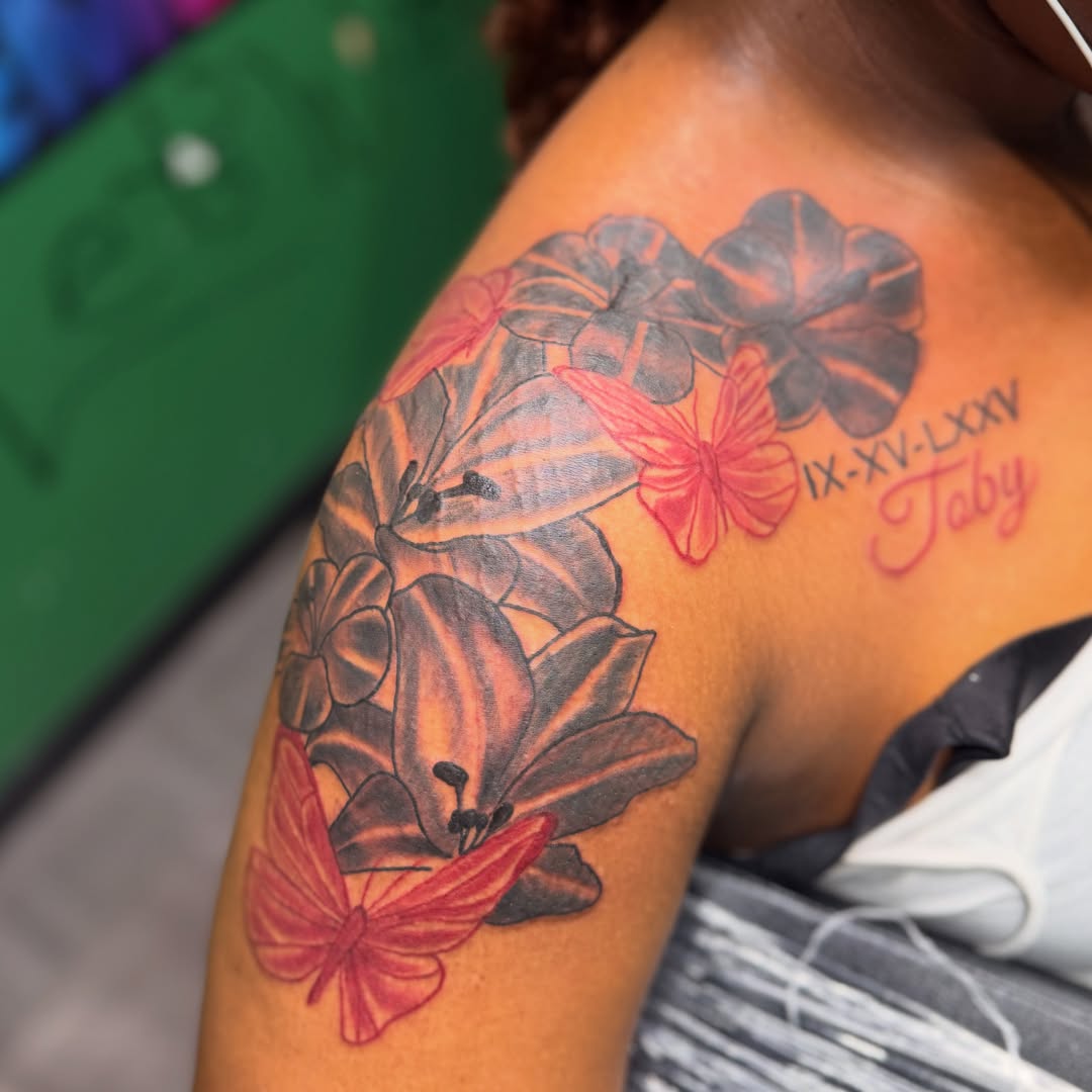 Tattoo by @ink_by_tyga — realism, dotwork
