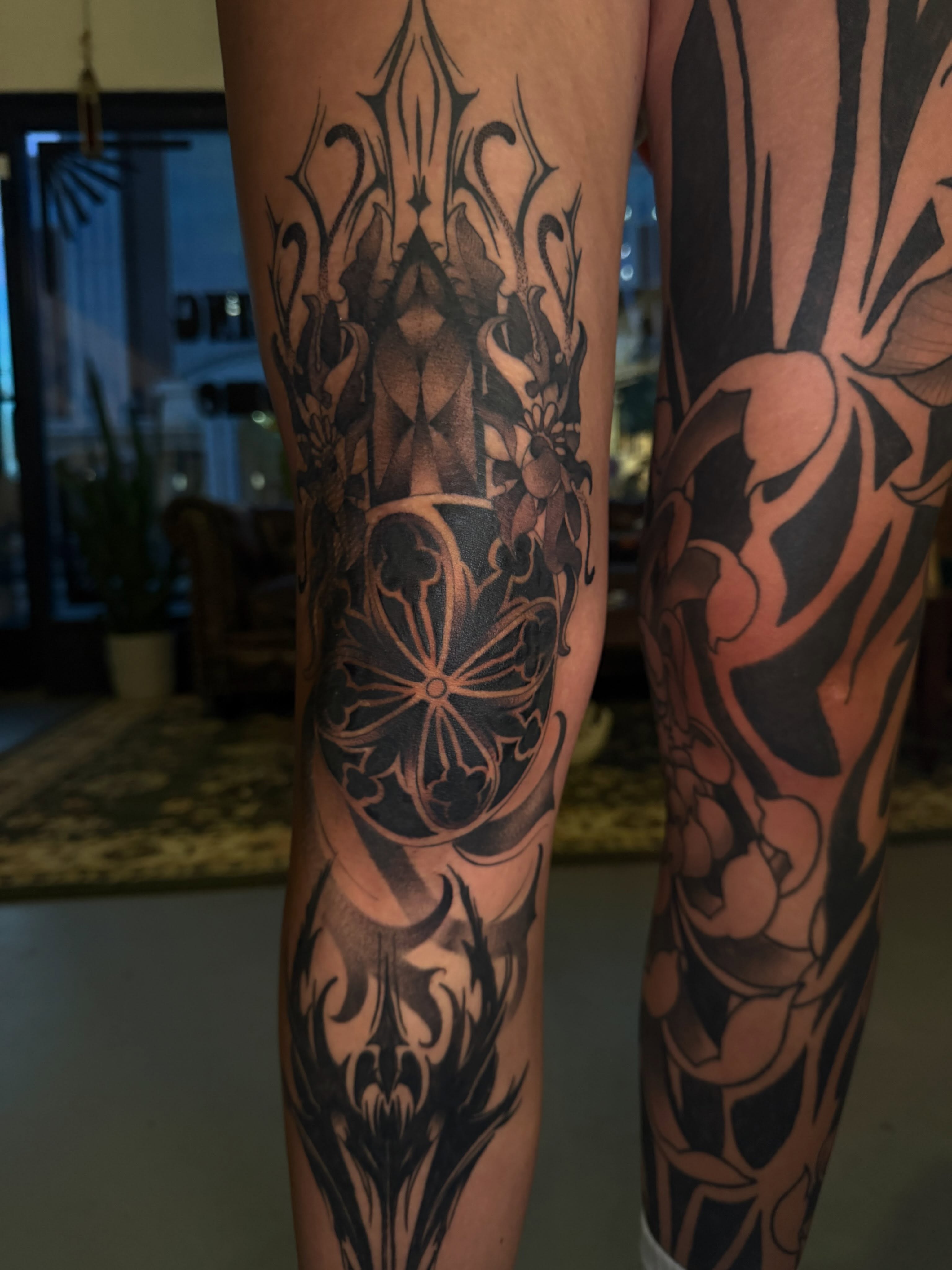 Tattoo by @ava_defalco — black_and_grey, tribal