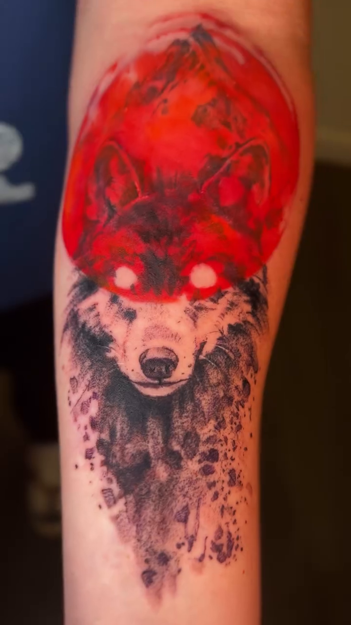 Tattoo by @hunminji — dark_realism, blackwork