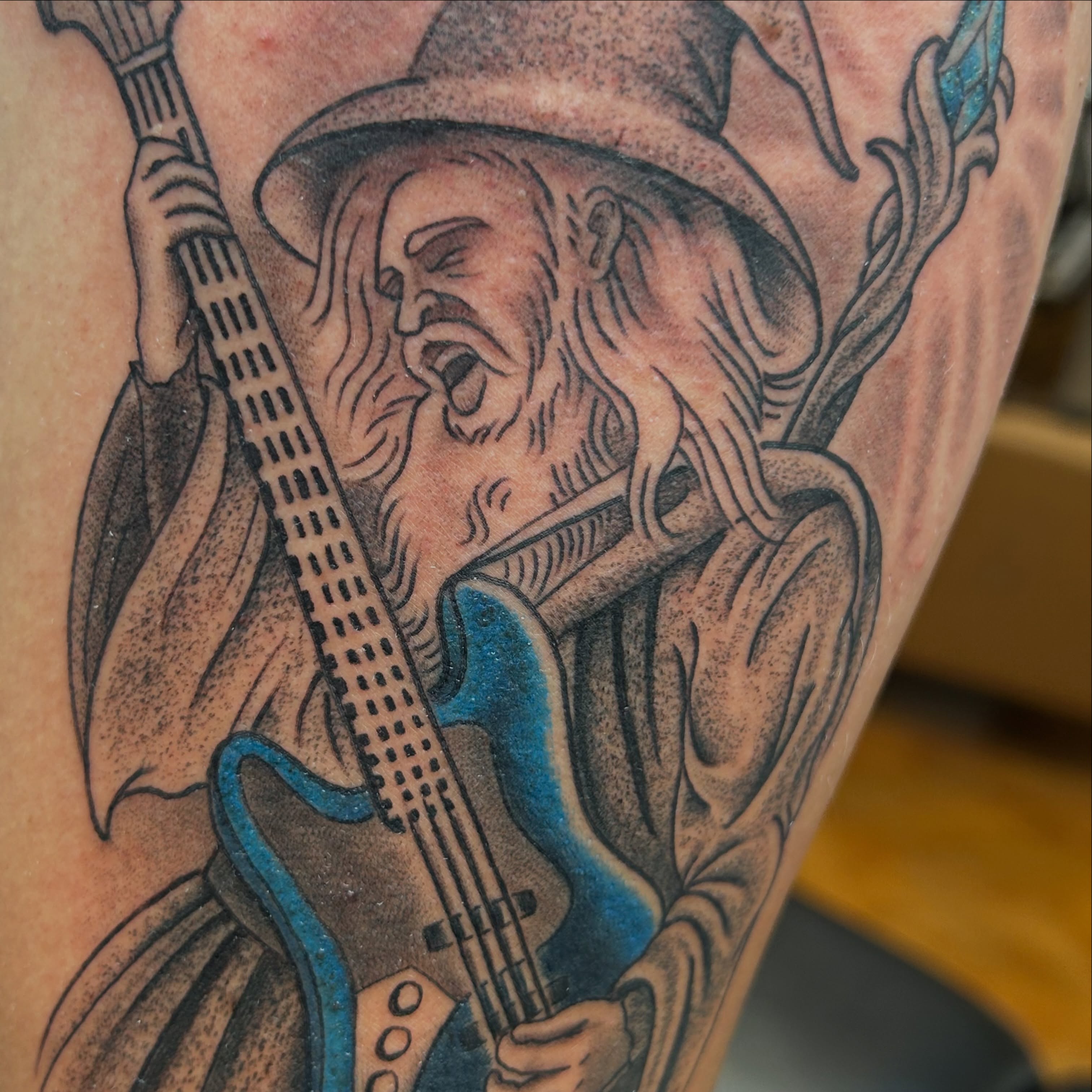Tattoo by @alex_byrne_tattoos — dotwork, realism