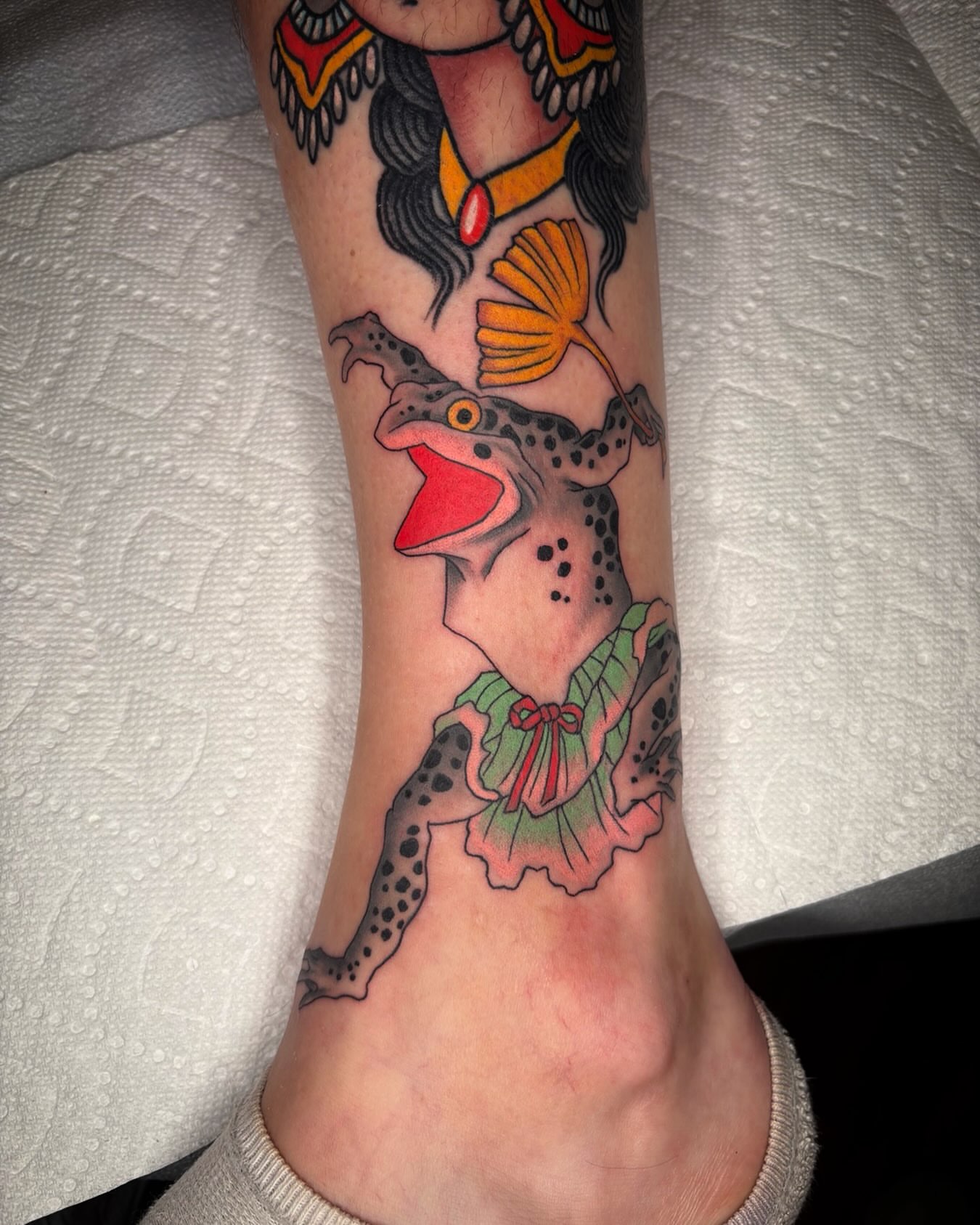 Tattoo by @chemical_adhesive — american_traditional, dotwork