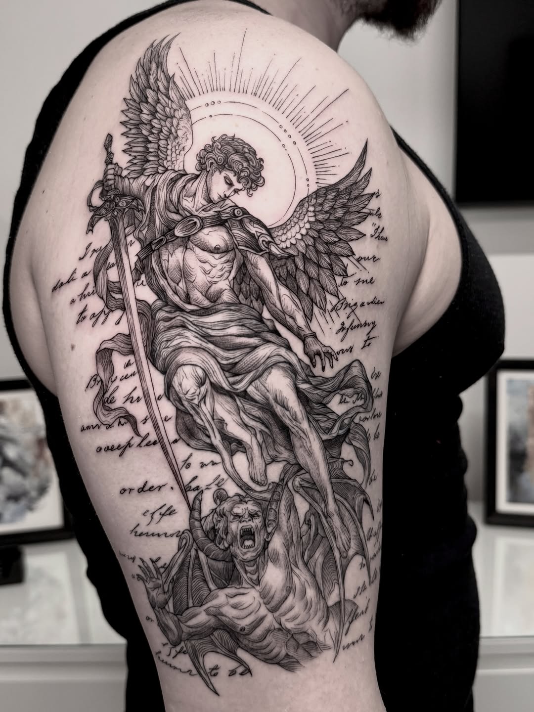 Tattoo by @dayana_tattooartist — black_and_grey, illustrative