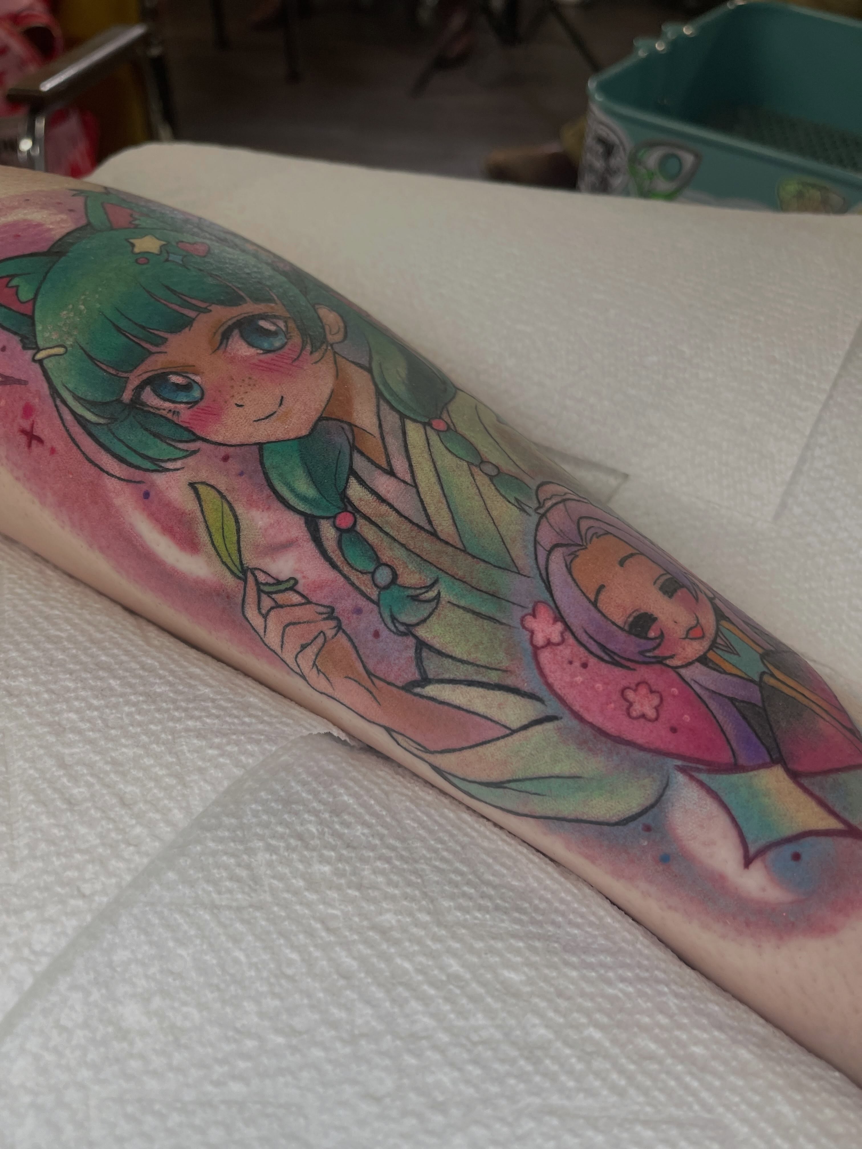 Tattoo by @sadfacetattoos — anime, illustrative