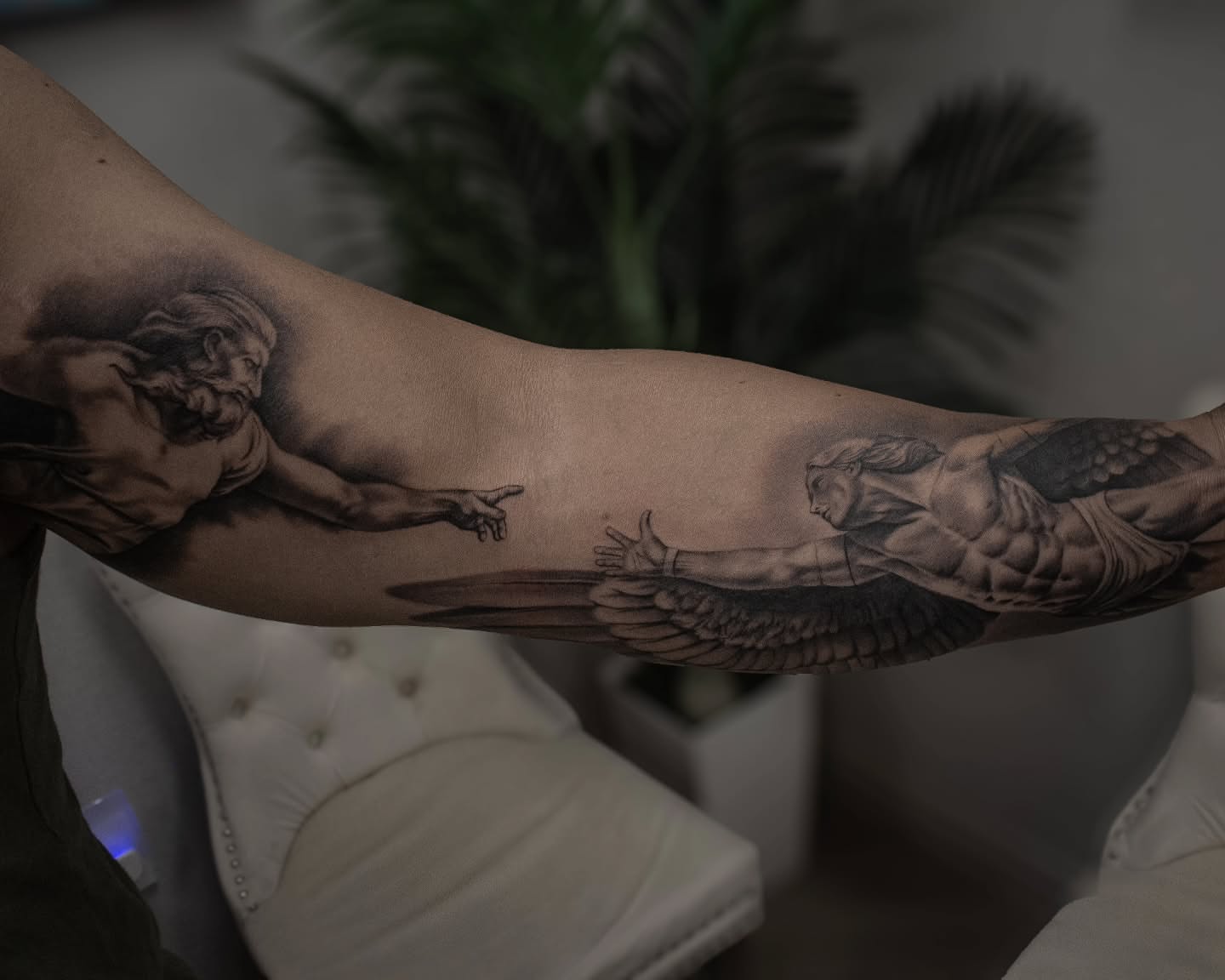 Tattoo by @glitchnstein β black_and_grey, realism