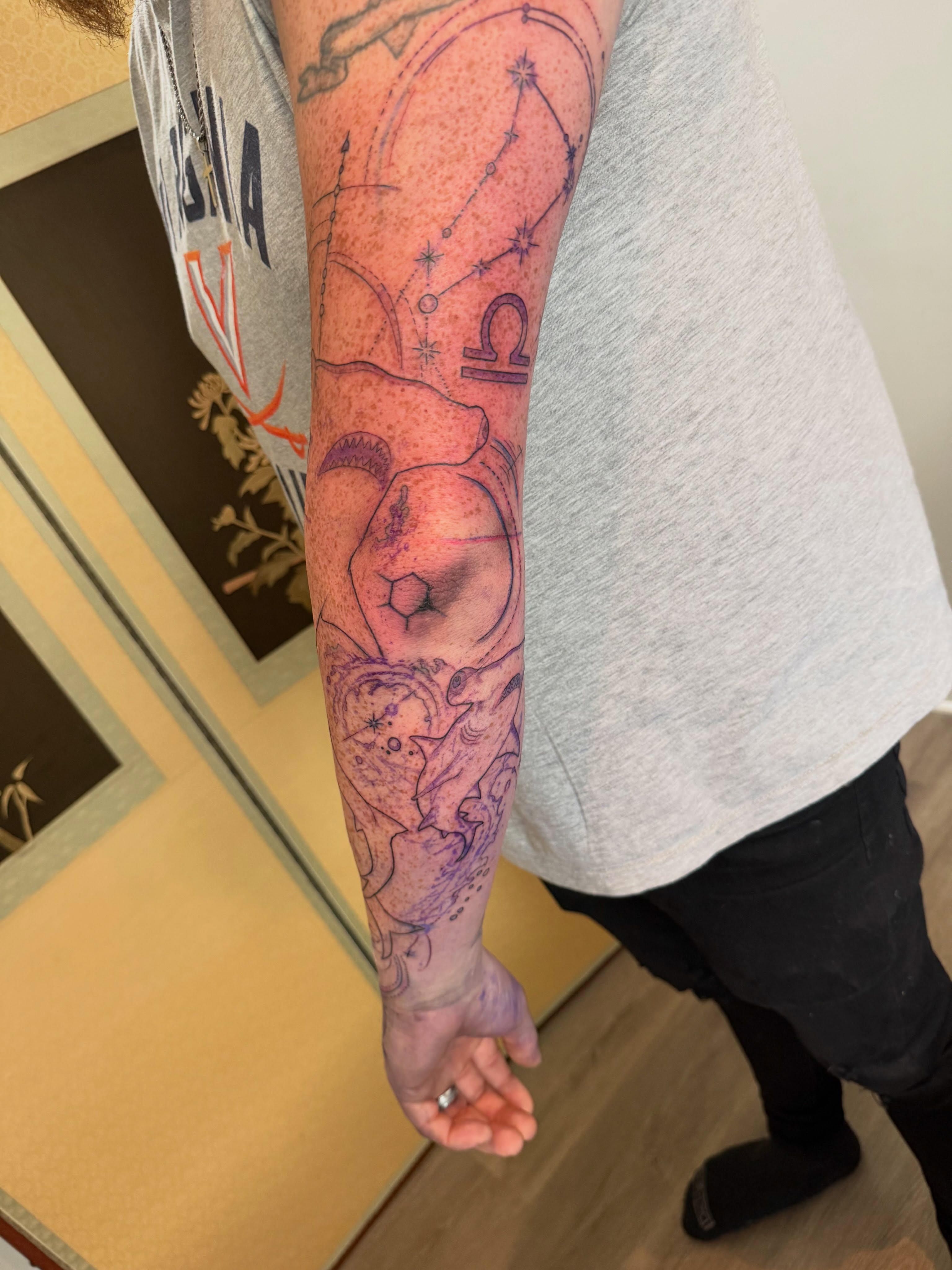 Tattoo by @tattoos_by_dustin — dotwork, geometric