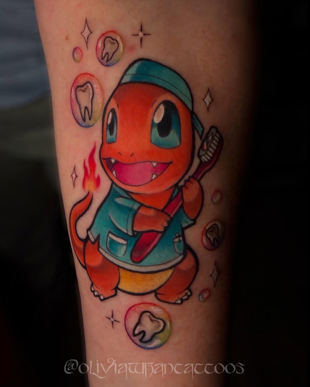 Tattoo by @oliviawhantattoos — new_school, illustrative