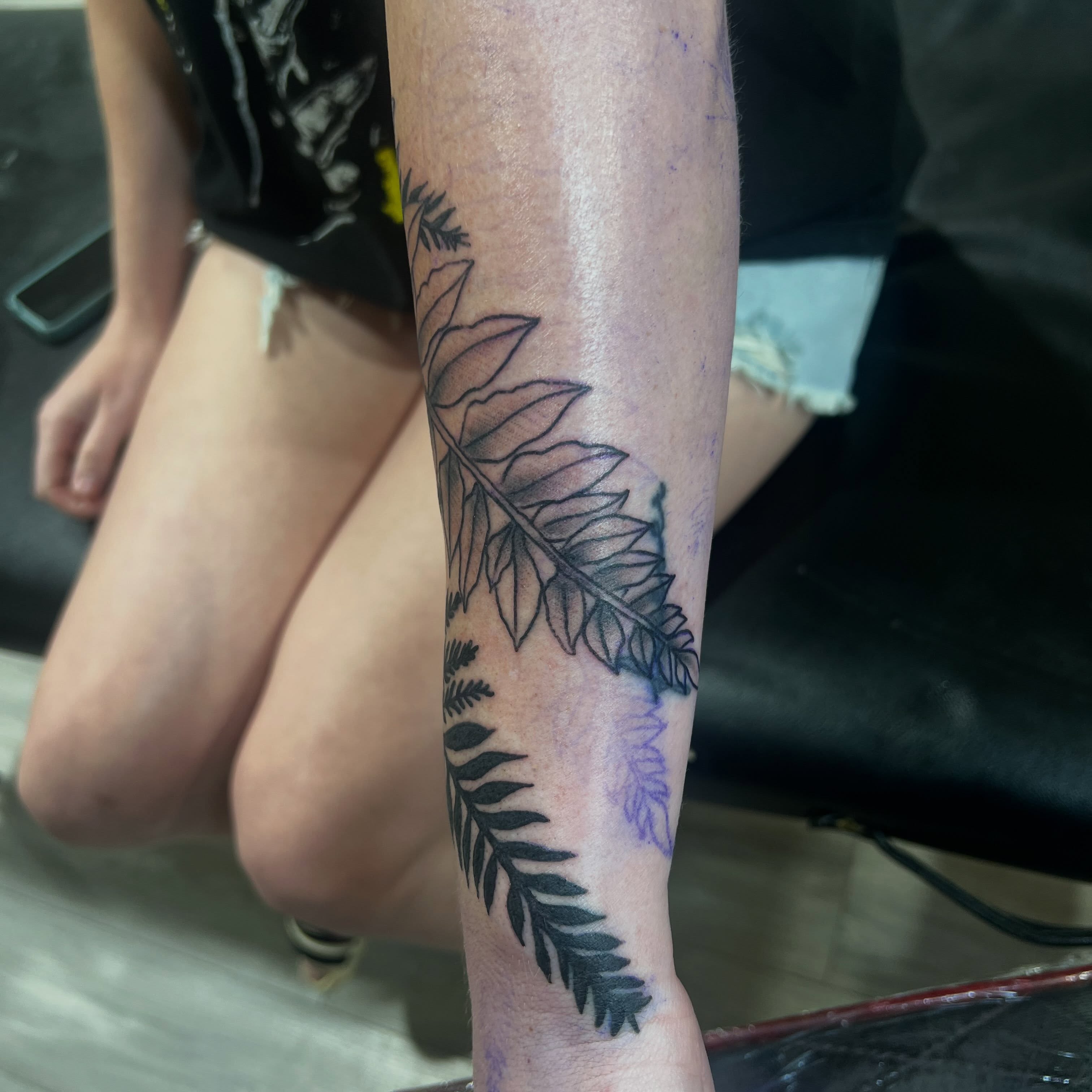 Tattoo by @neotrashace — black_and_grey
