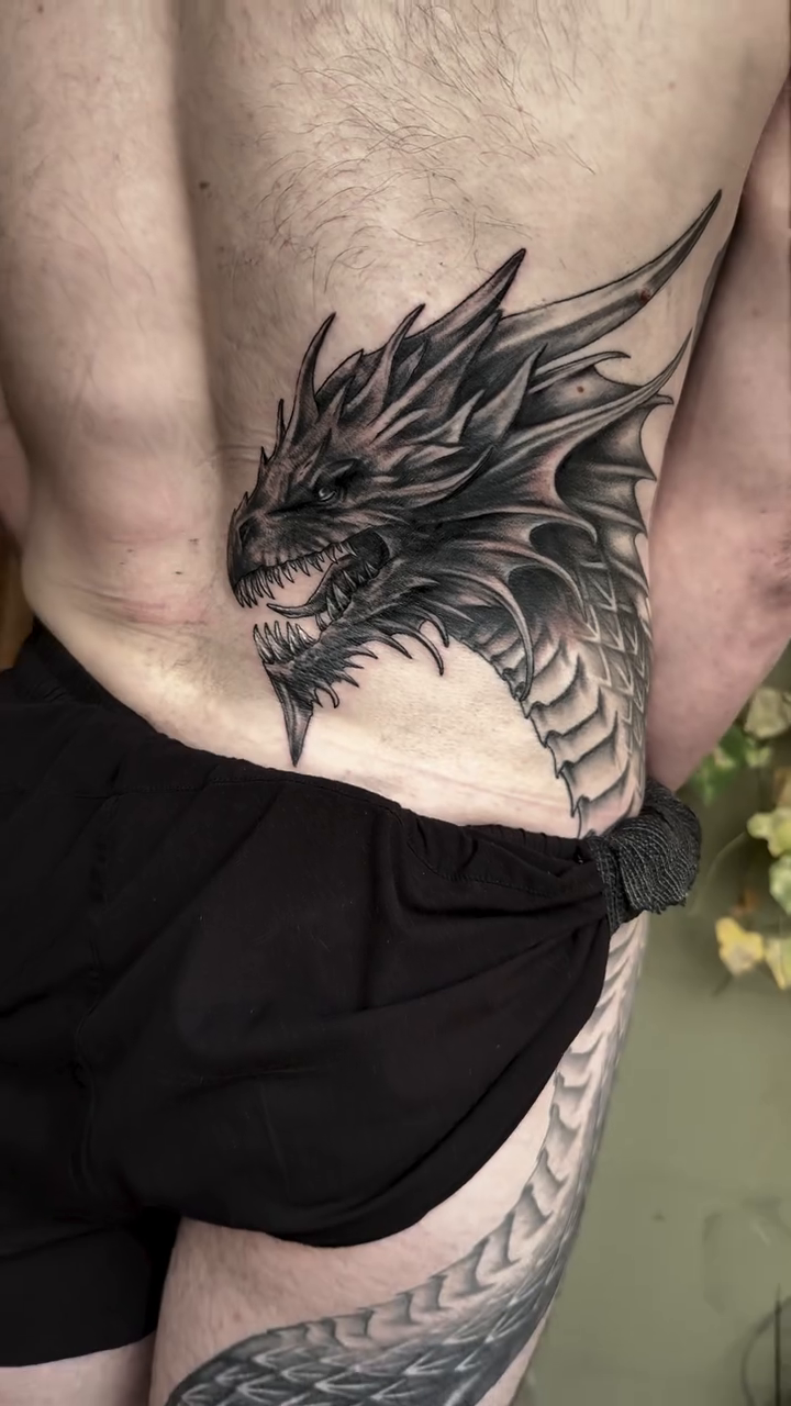 Tattoo by @sanctumsenunatattoo — black_and_grey, realism