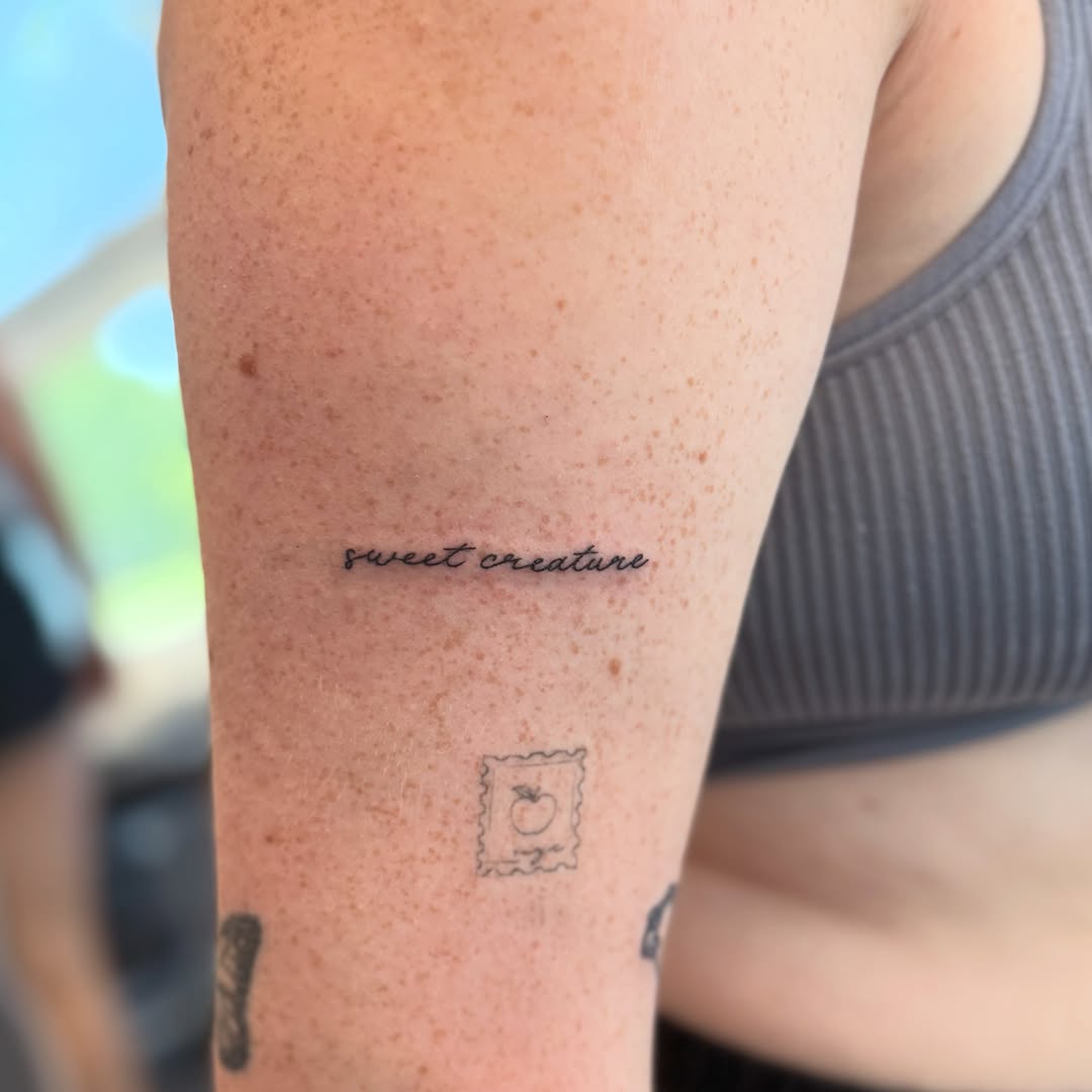 Tattoo by @lunarstudiosart — lettering_script
