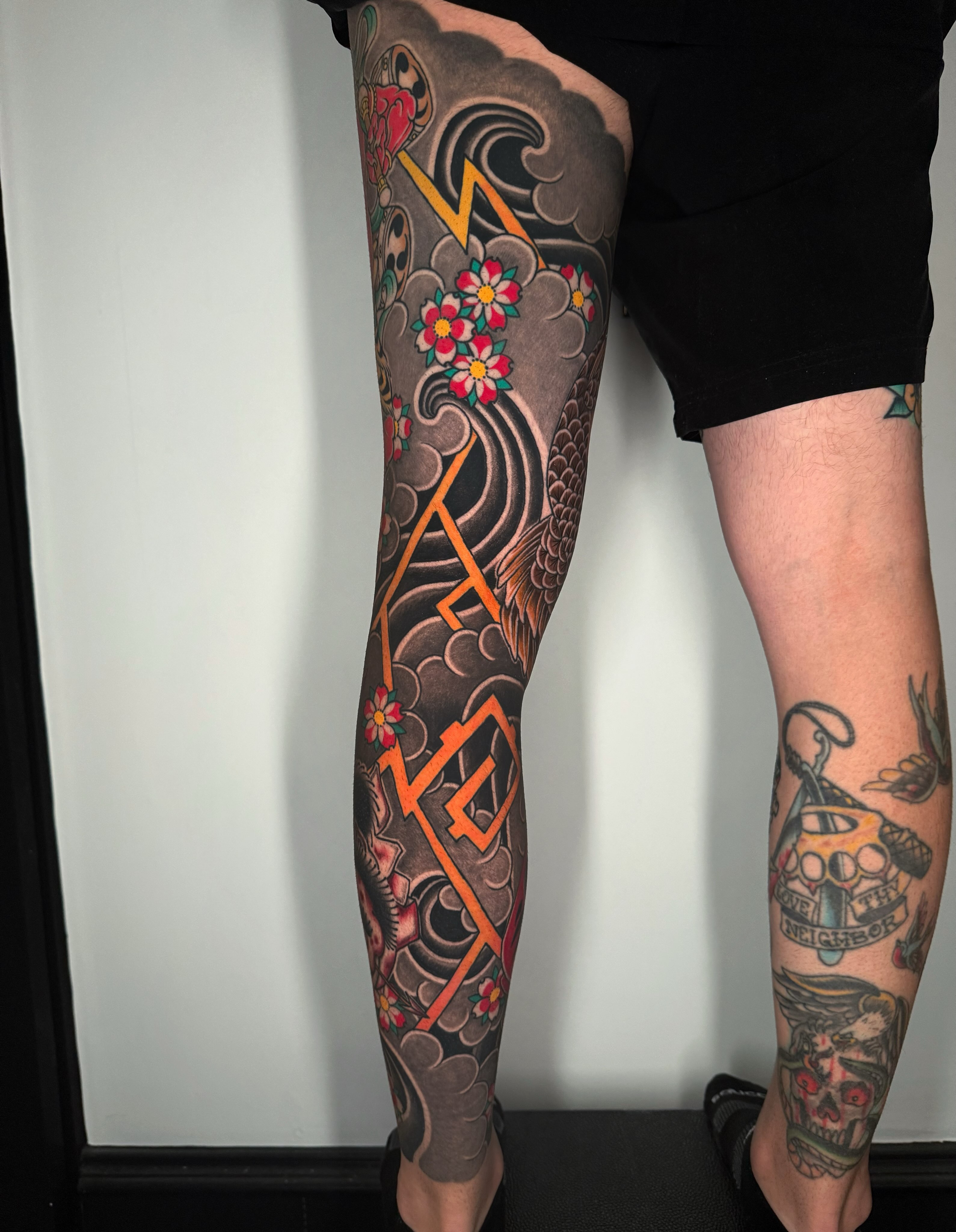 Tattoo by @horihan666 — japanese_irezumi, geometric