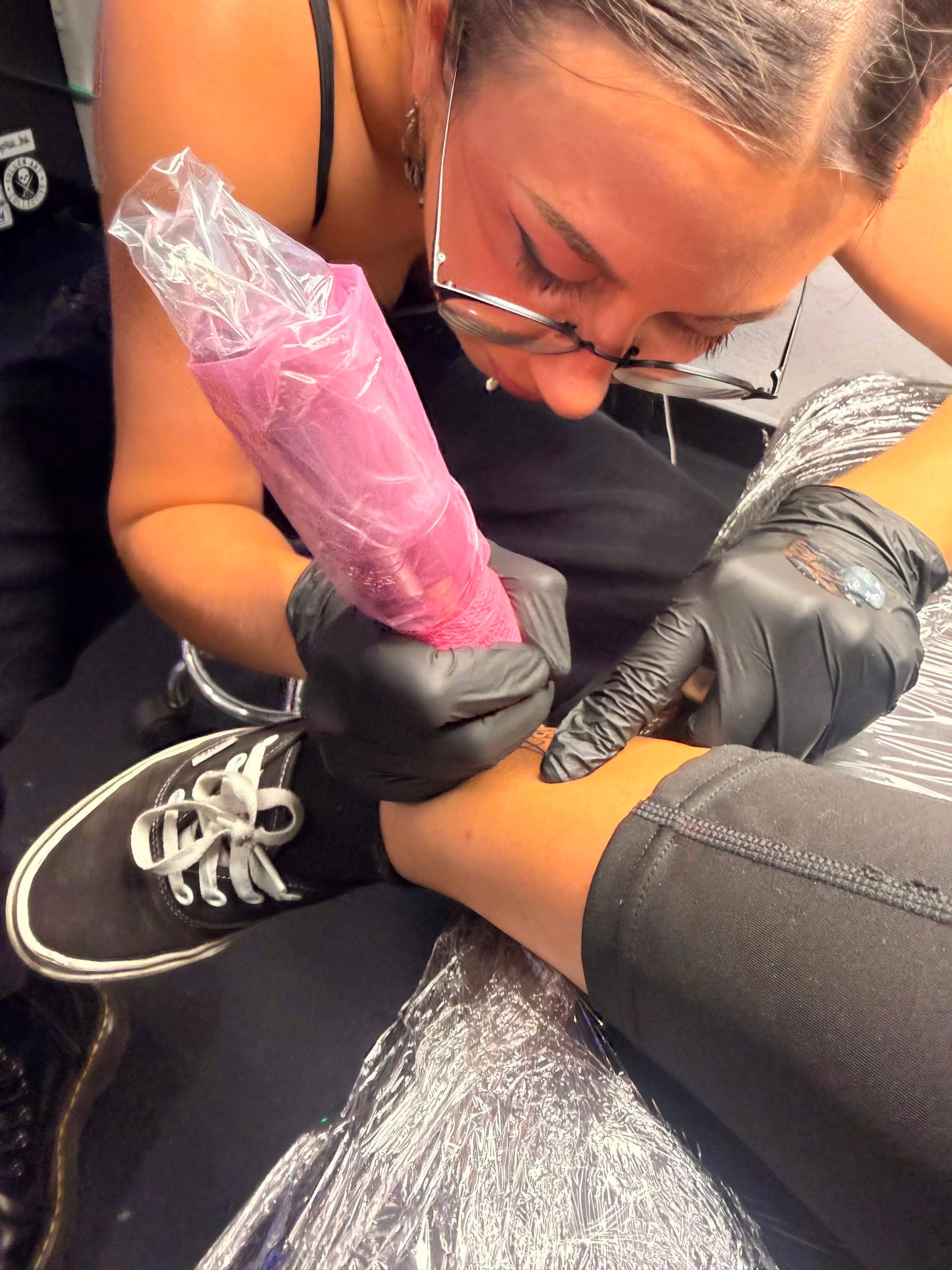 Tattoo by @inkyphoebe — black_and_grey