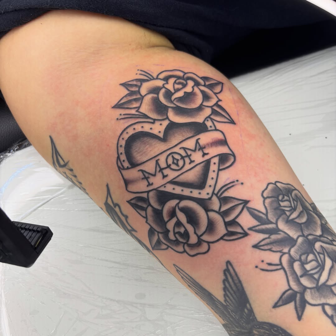 Tattoo by @thegonz541 β american_traditional, black_and_grey