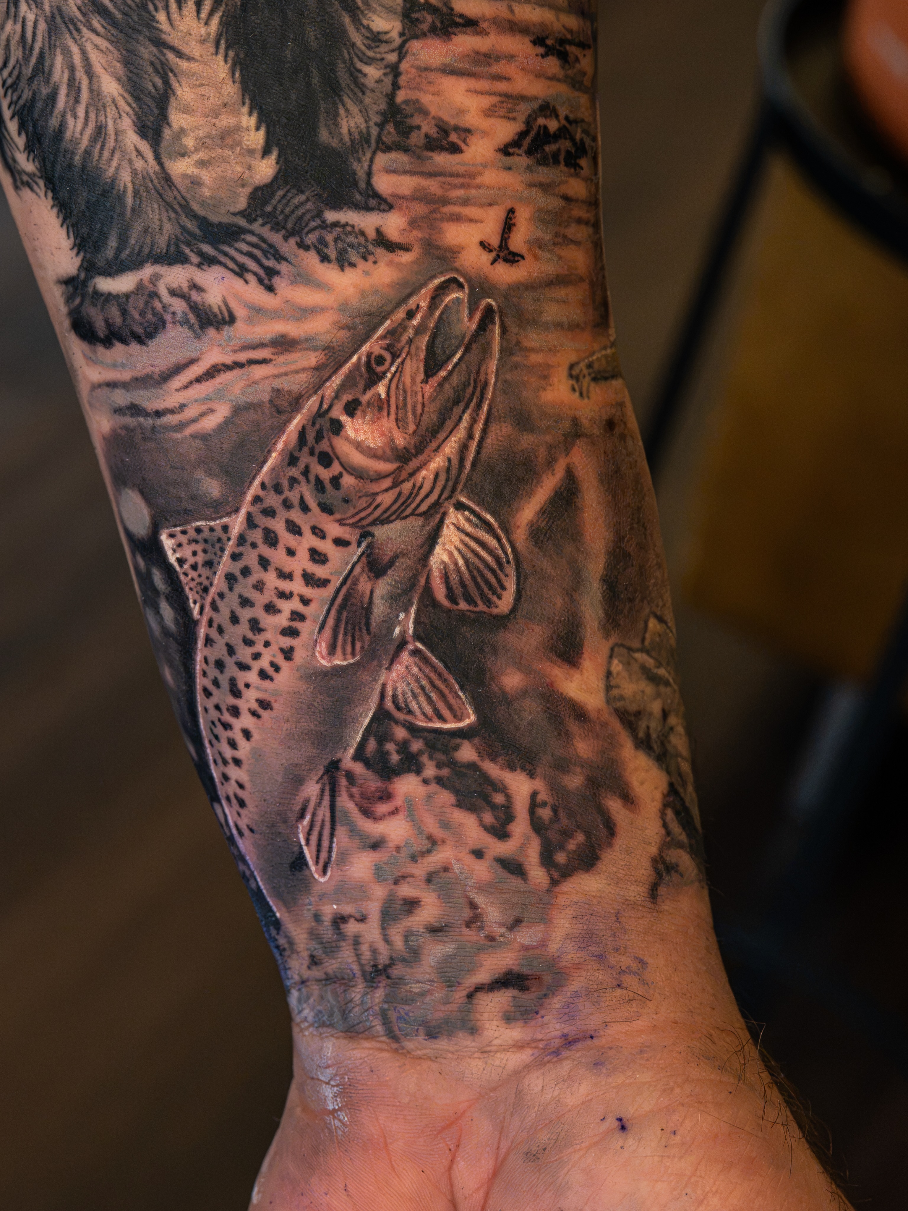 Tattoo by @le_gaucher_tatouage — realism, black_and_grey