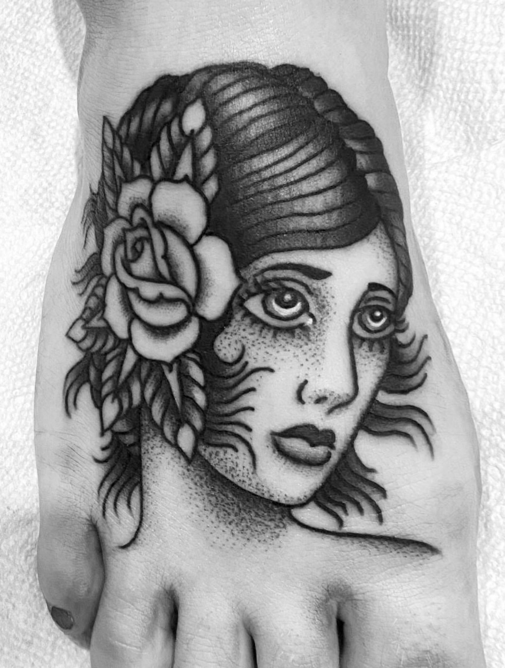 Tattoo by @blackworkboston — dotwork, realism