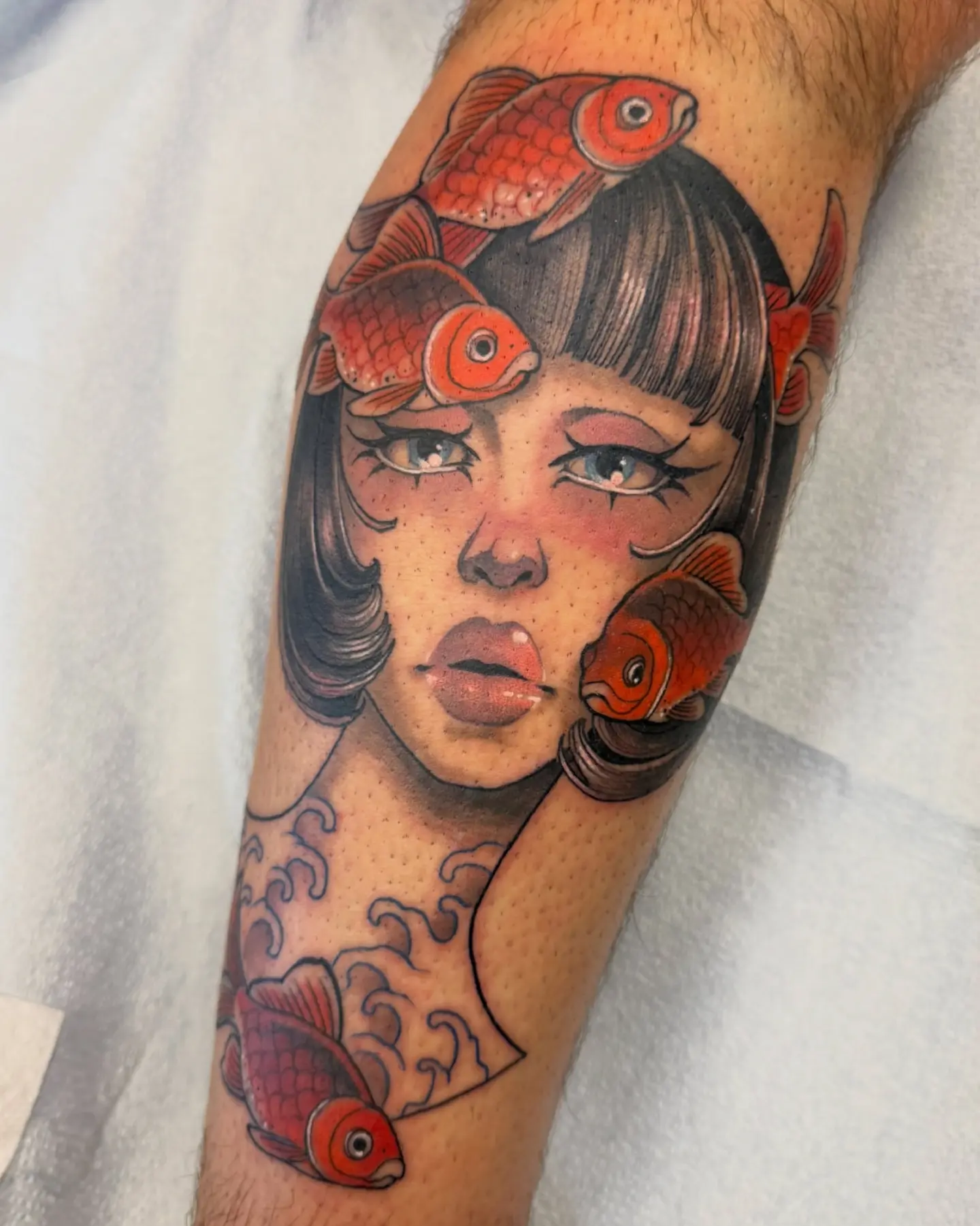 Tattoo by @erica_peebus_art — dotwork, realism